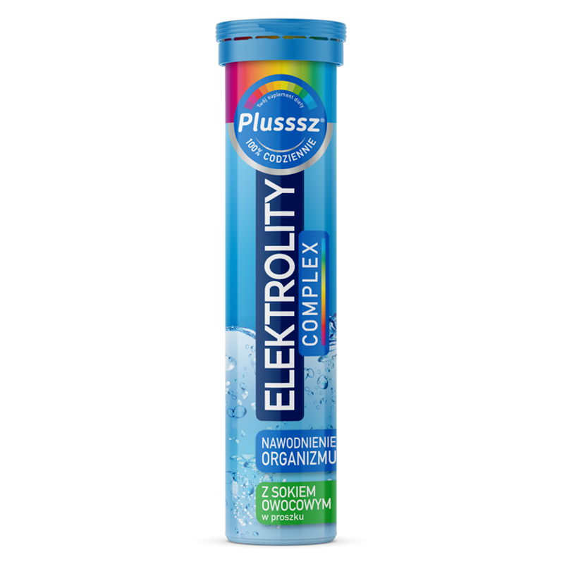 Elektrolity COMPLEX z sokiem owoc. (20 tabl. mus.)