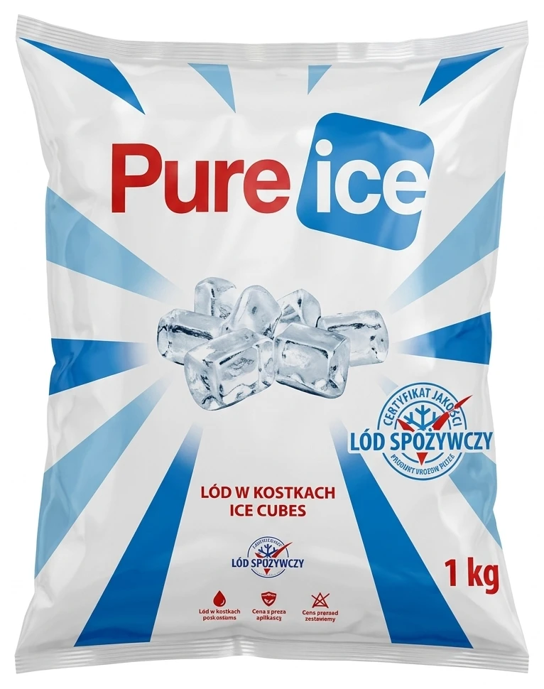 Lód w kostkach Pure Ice lub Ice Planet