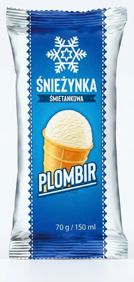Lody Śnieżynka Plombir śmietankowa