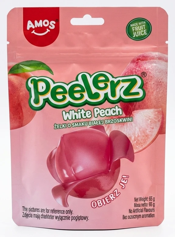 Żelki Peelerz mango, winogrono, biała brzoskwinia