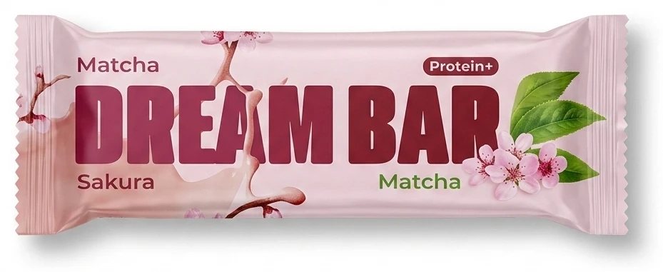 Baton proteinowy Dream Bar Sakura Matcha