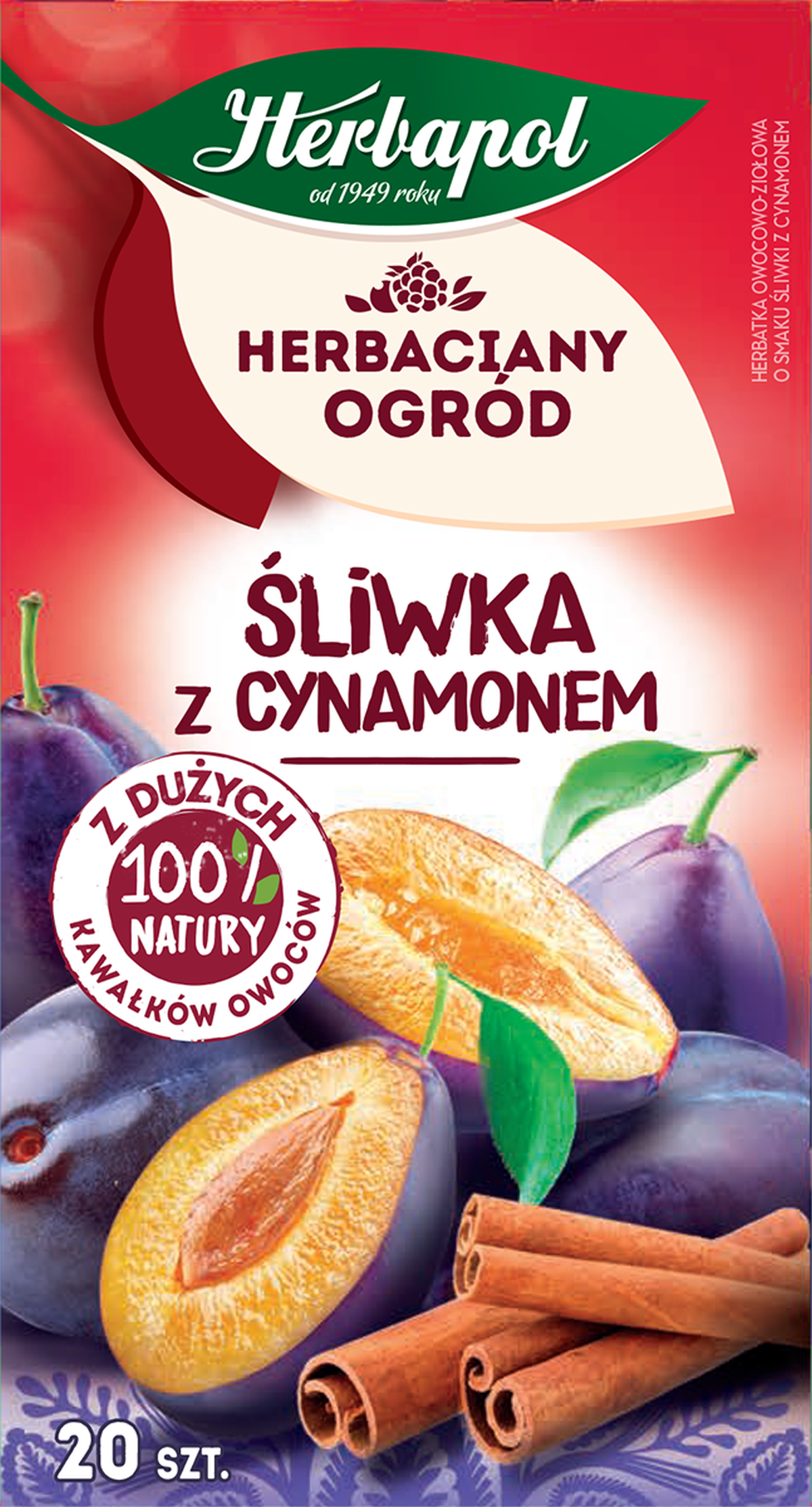 Hl Herbaciany Ogród Herbatka Owocowa Śliwka Z Cynamonem 20X2,5G