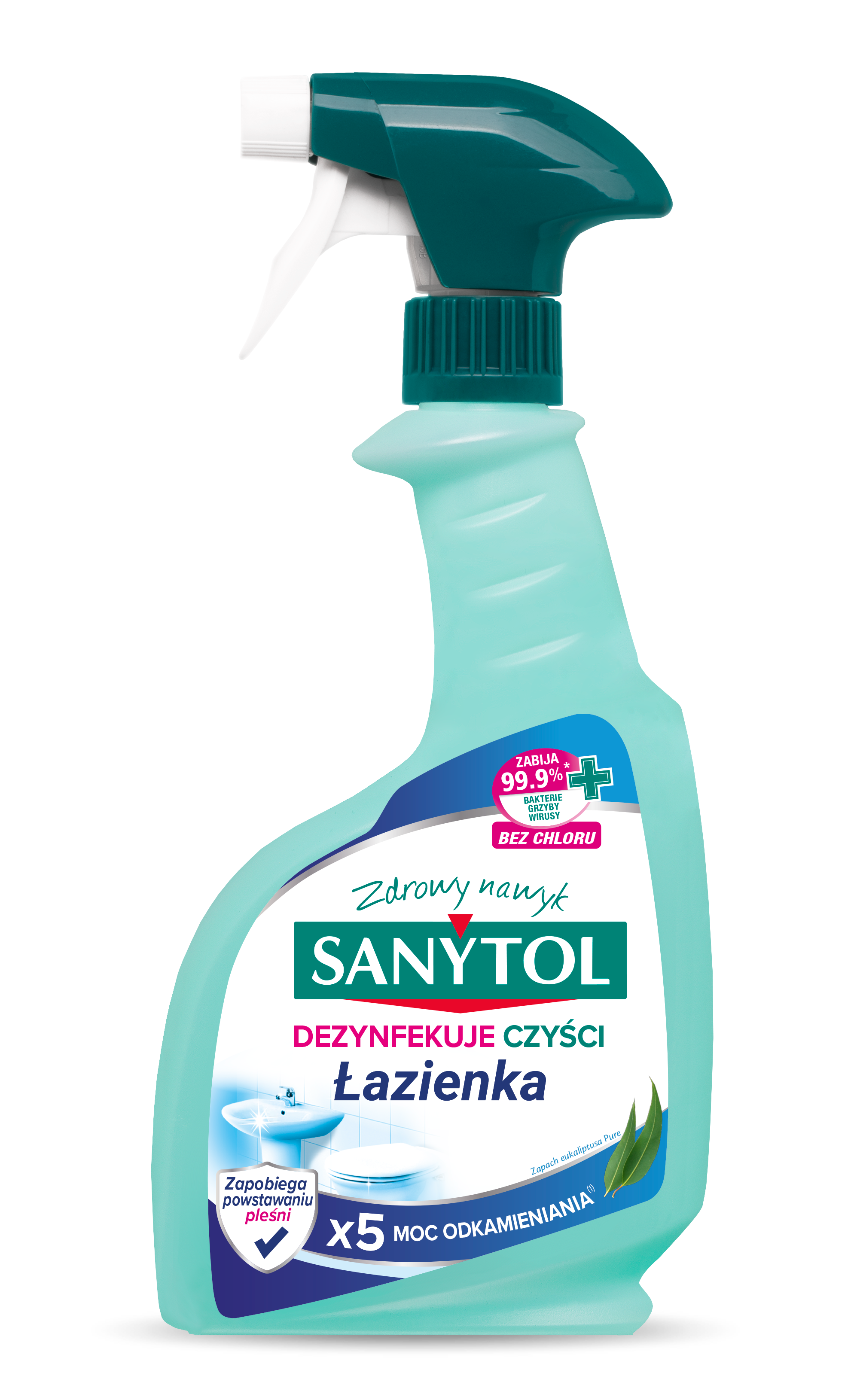 Sanytol Spray Do Łazienki O Zapachu Eukaliptusa, Czyści, Odkamienia I Dezynfekuje 500Ml