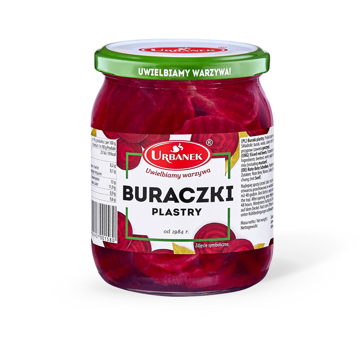 Buraczki Plastry 530G Urbanek