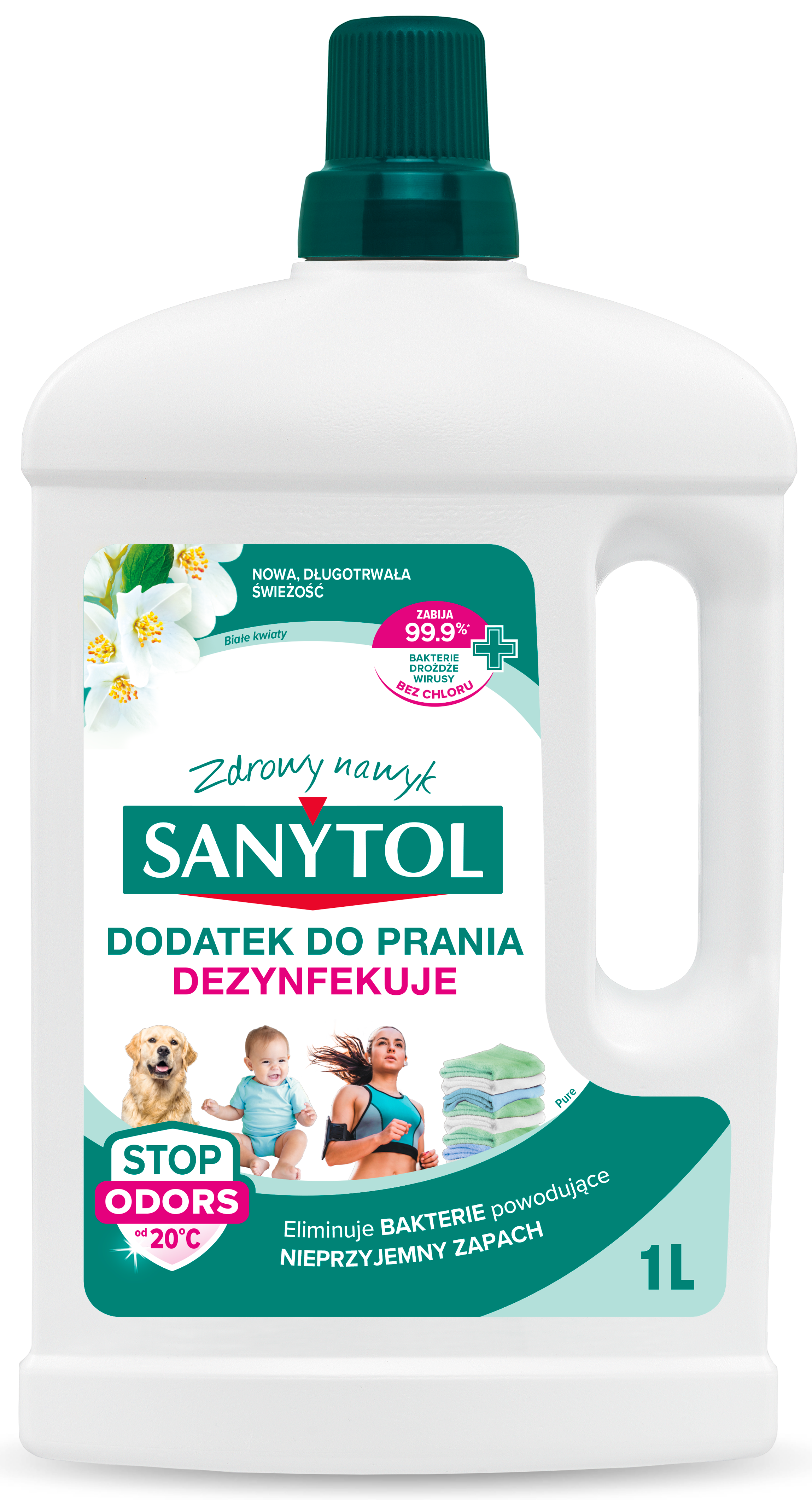 Sanytol Dezynfekujący Dodatek Do Prania O Zapachu Białych Kwiatów 1 L