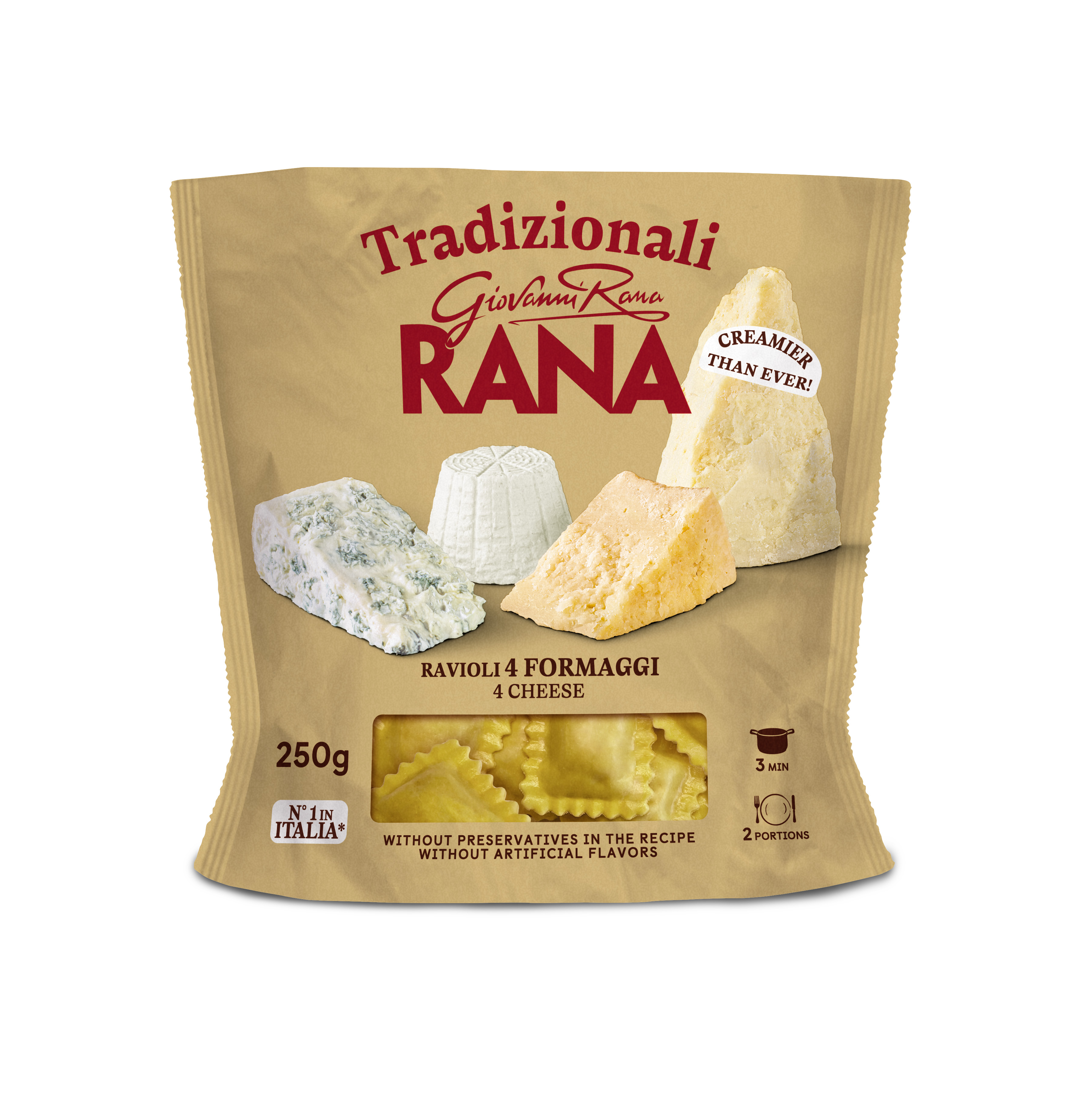 Rana Pierożki Ravioli Cztery Sery 250G