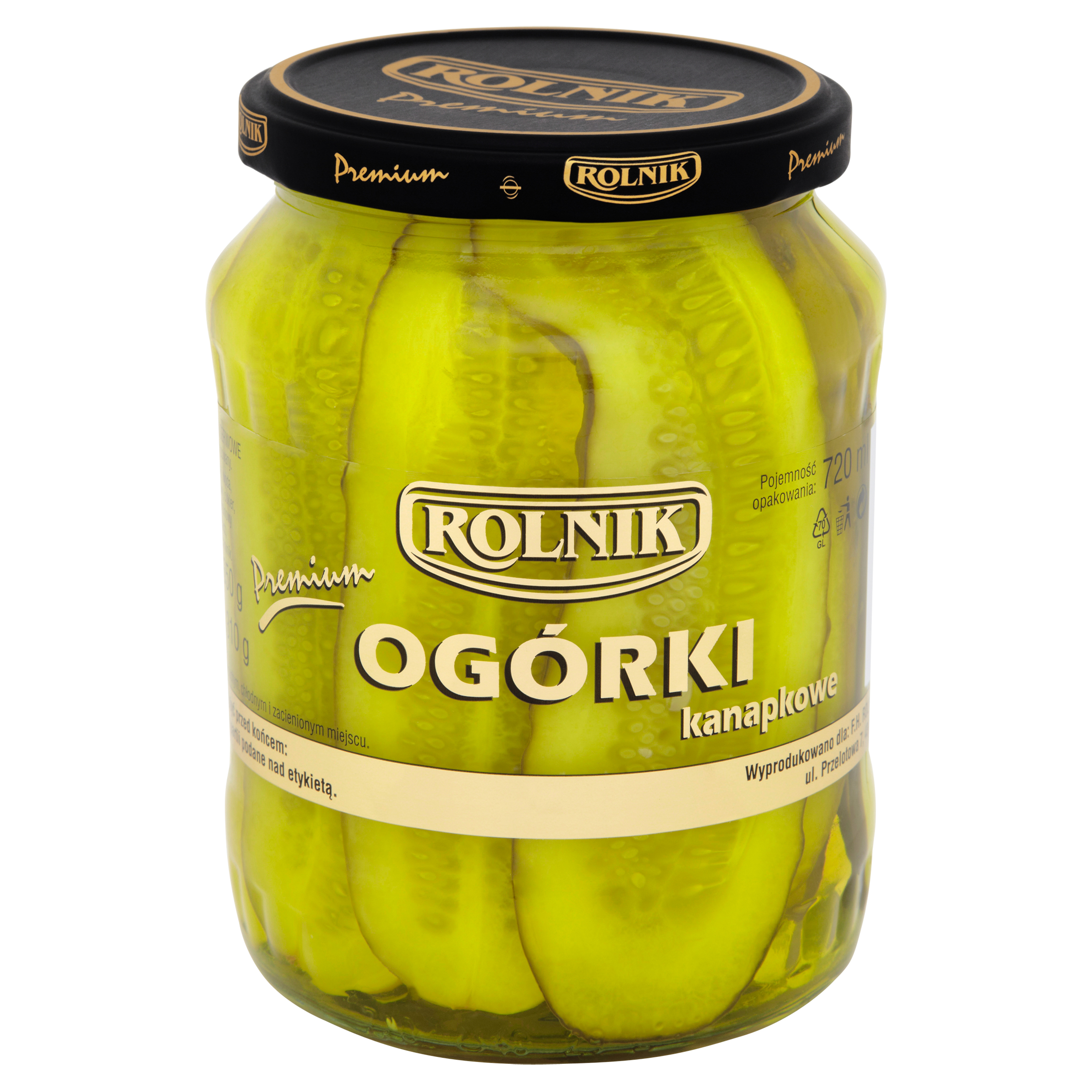 Ogórki Kanapkowe Rolnik 720 Ml
