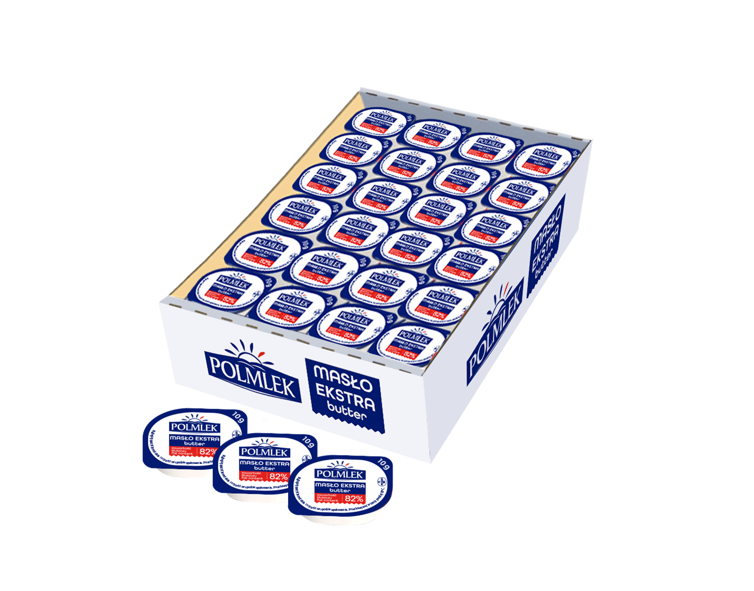 Polmlek Masło Ekstra 82 % 10 G X 96 Szt.