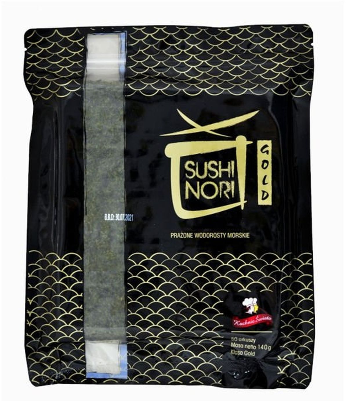 Kuchnie Świata Glony Nori Algi Gold 100 Akurszy 280G