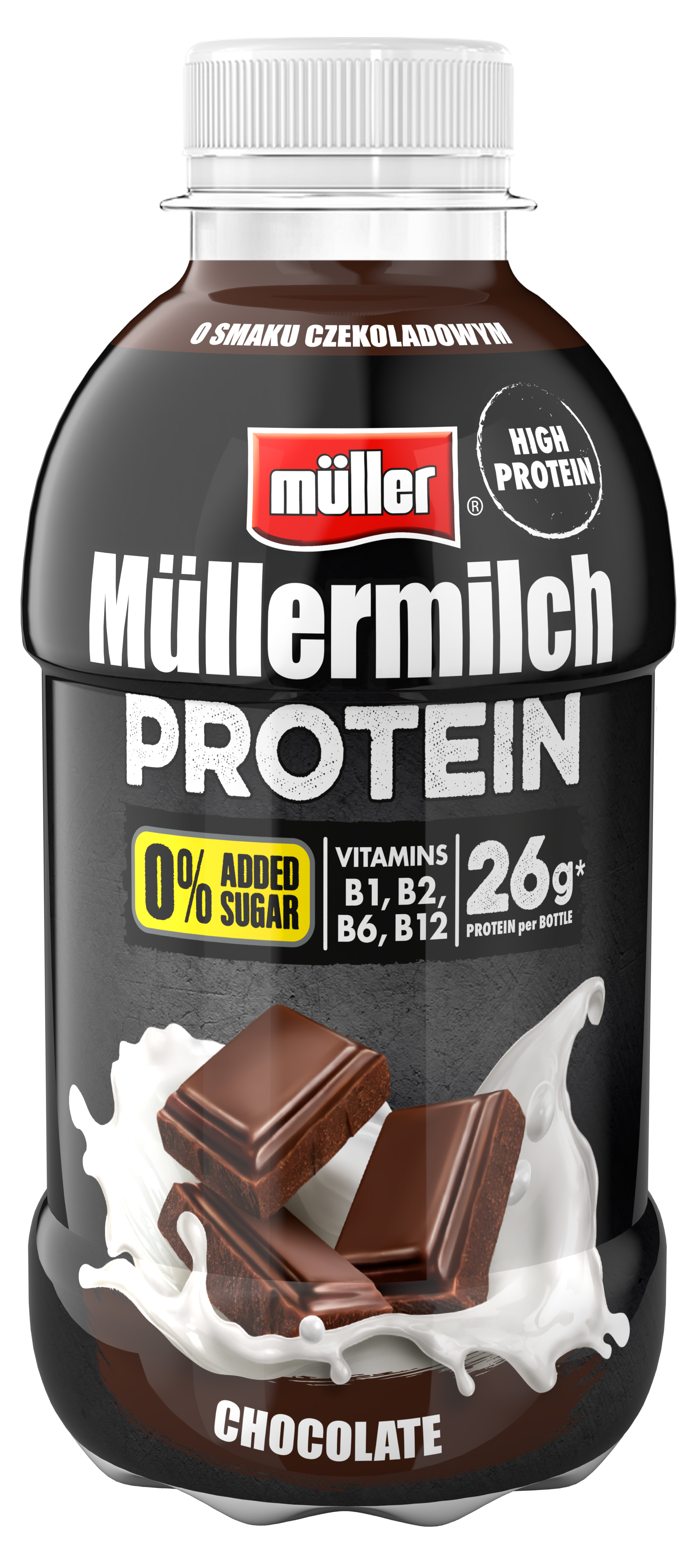 Müllermilch Protein Zero Napój Mleczny Czekolada 400G