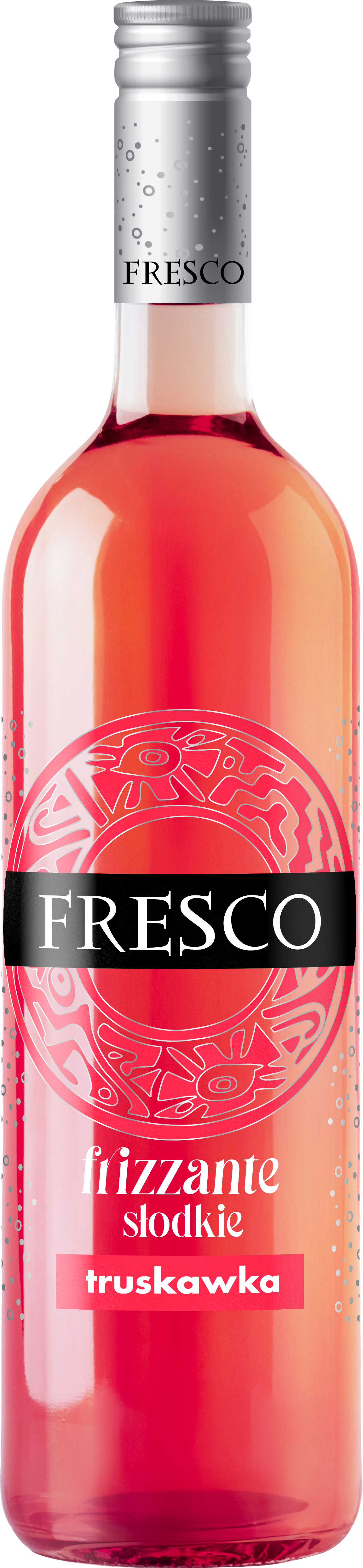 Wino Owocowe Fresco Frizzante Truskawka Słodkie 750Ml