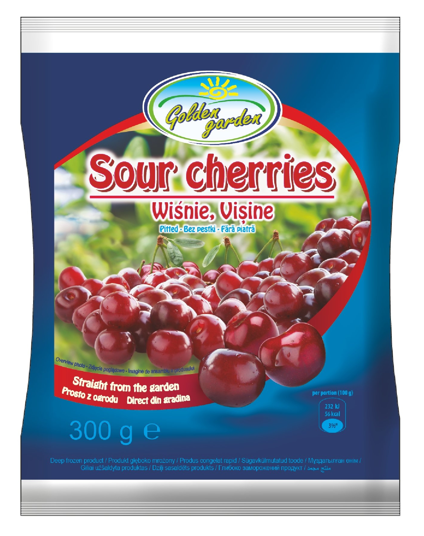 Golden Garden Wiśnie Mrożone 300 G
