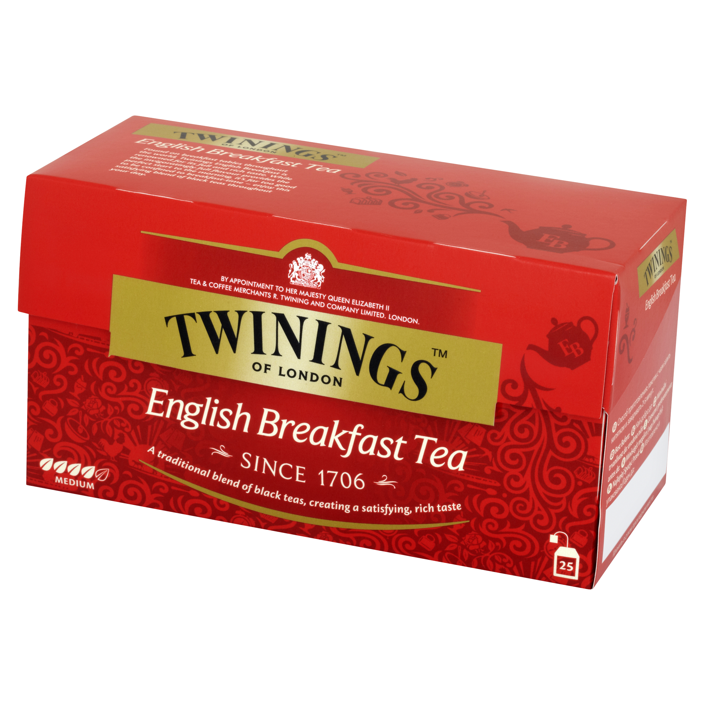 Twinings Herbata Czarna English Breakfast (25 Saszetek)