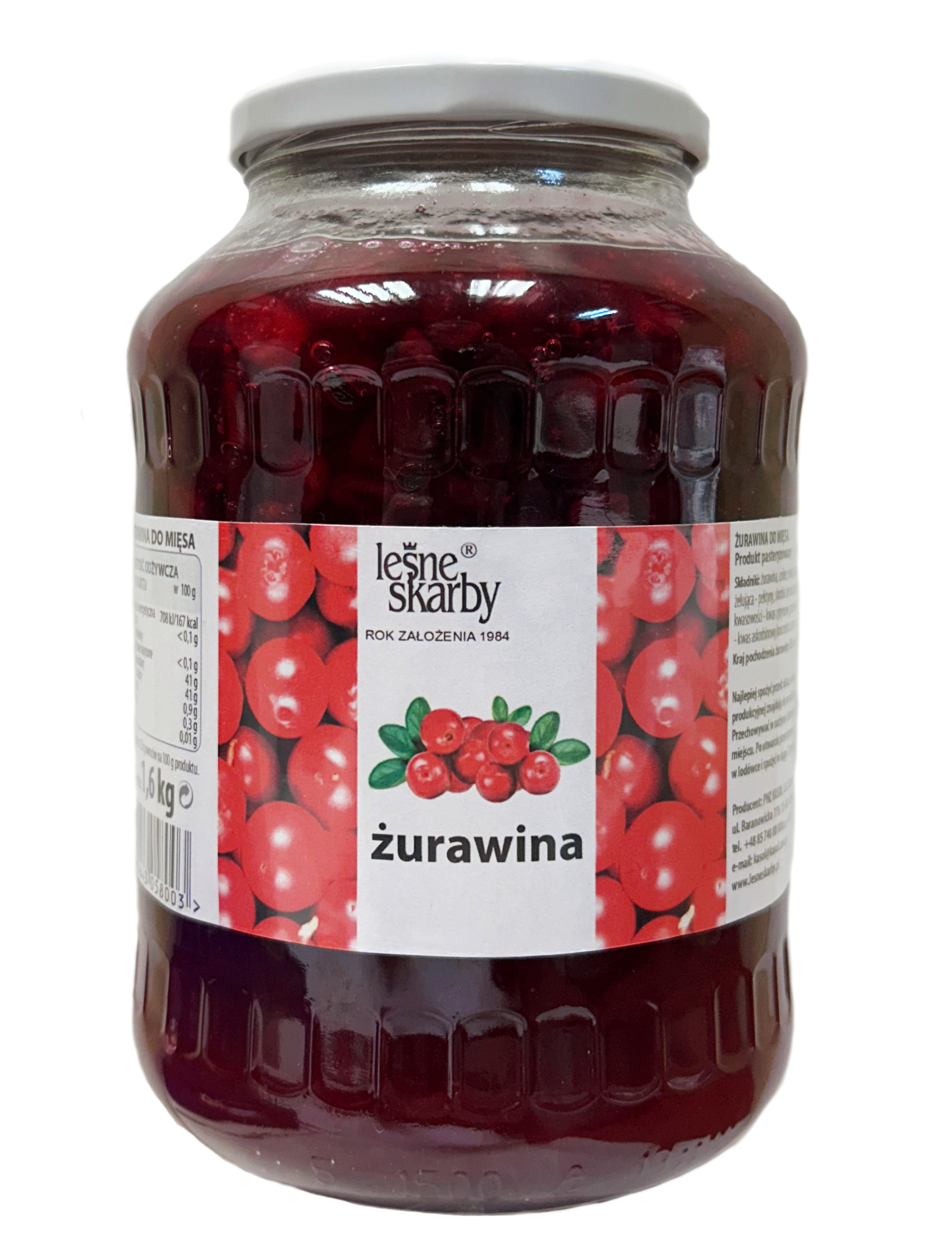 Leśne Skarby Żurawina Do Mięsa 1600 G