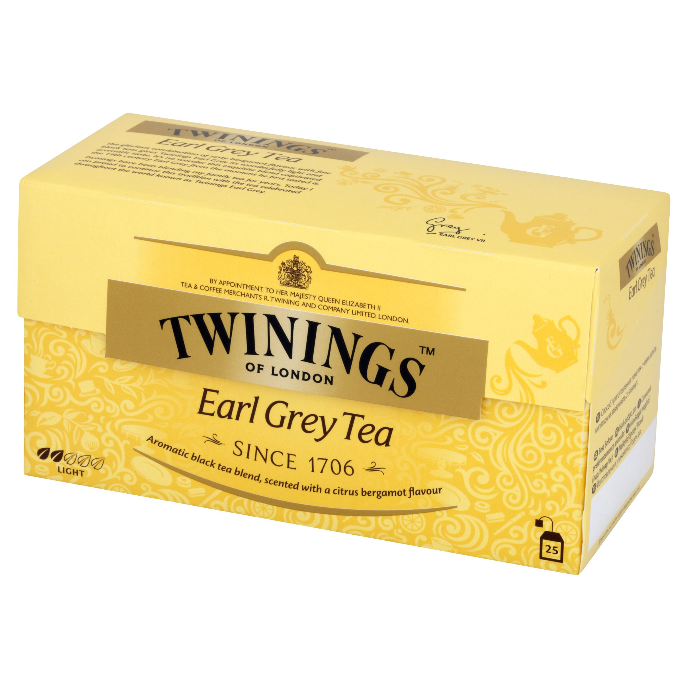 Twinings Herbata Czarna Aromatyzowana Earl Grey (25 Saszetek)