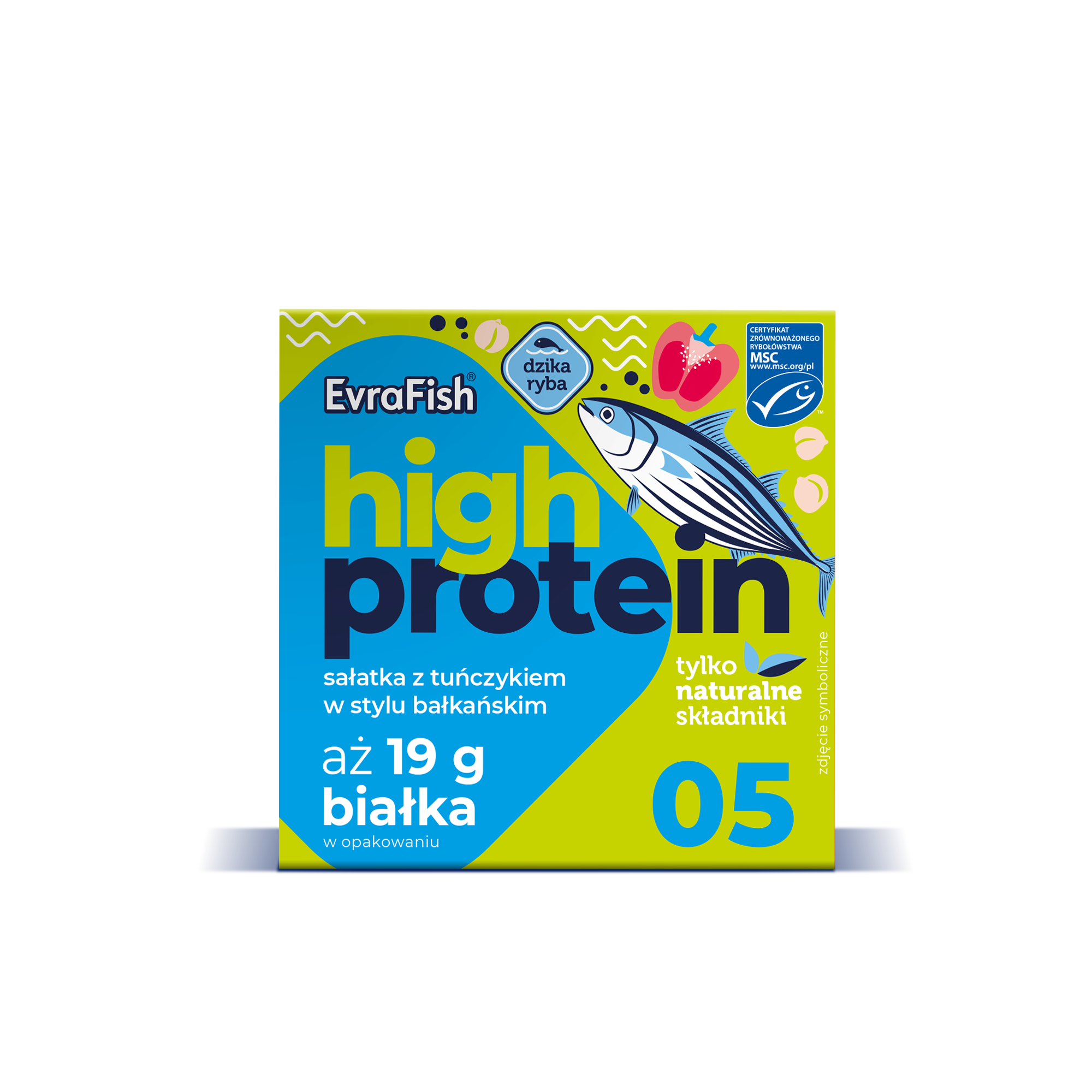 Evrafish Proteinowa Sałatka Z Tuńczykiem W Stylu Bałkańskim 160G