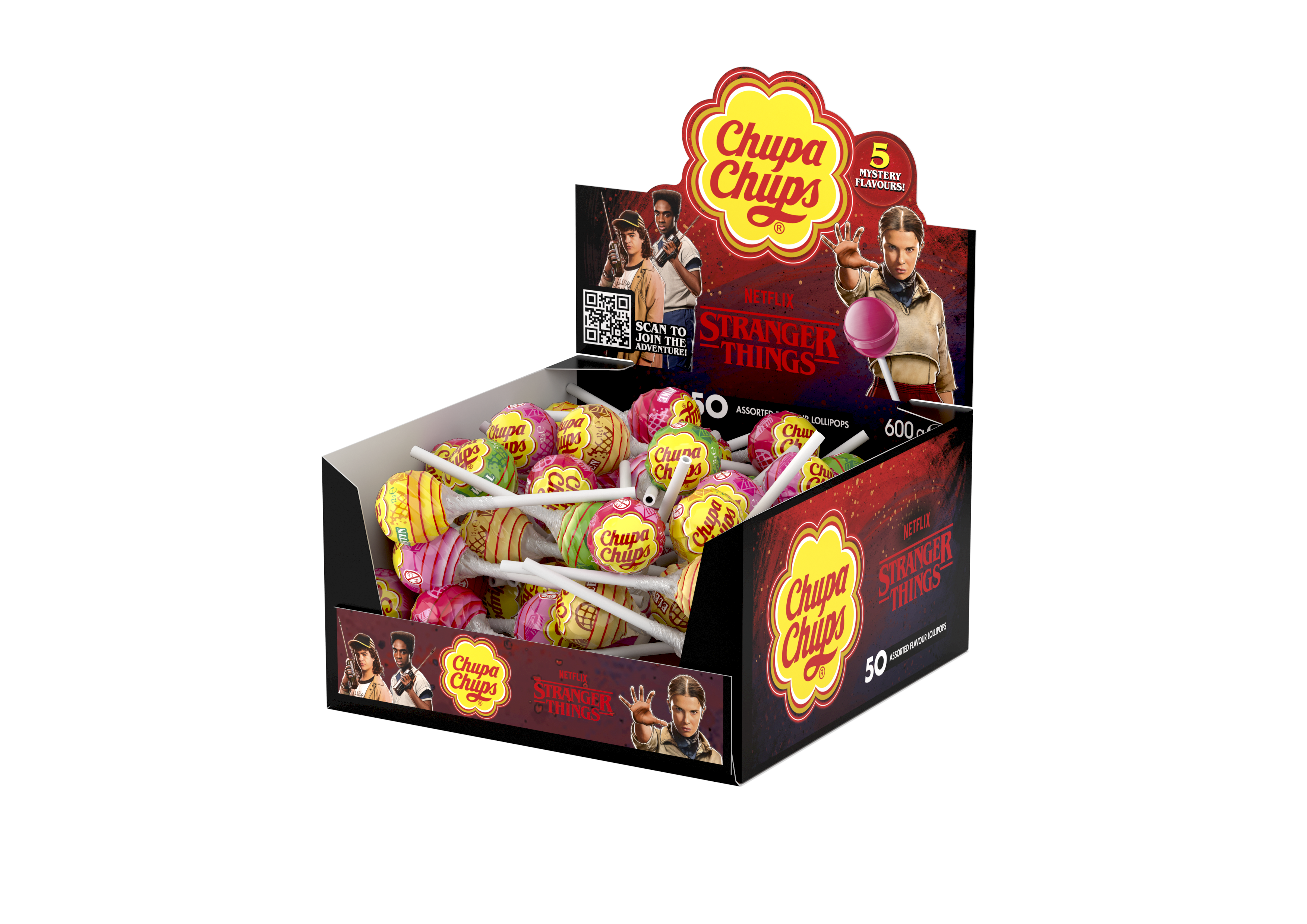 Chupa Chups Stranger Things Right Side Up Display 50X12G