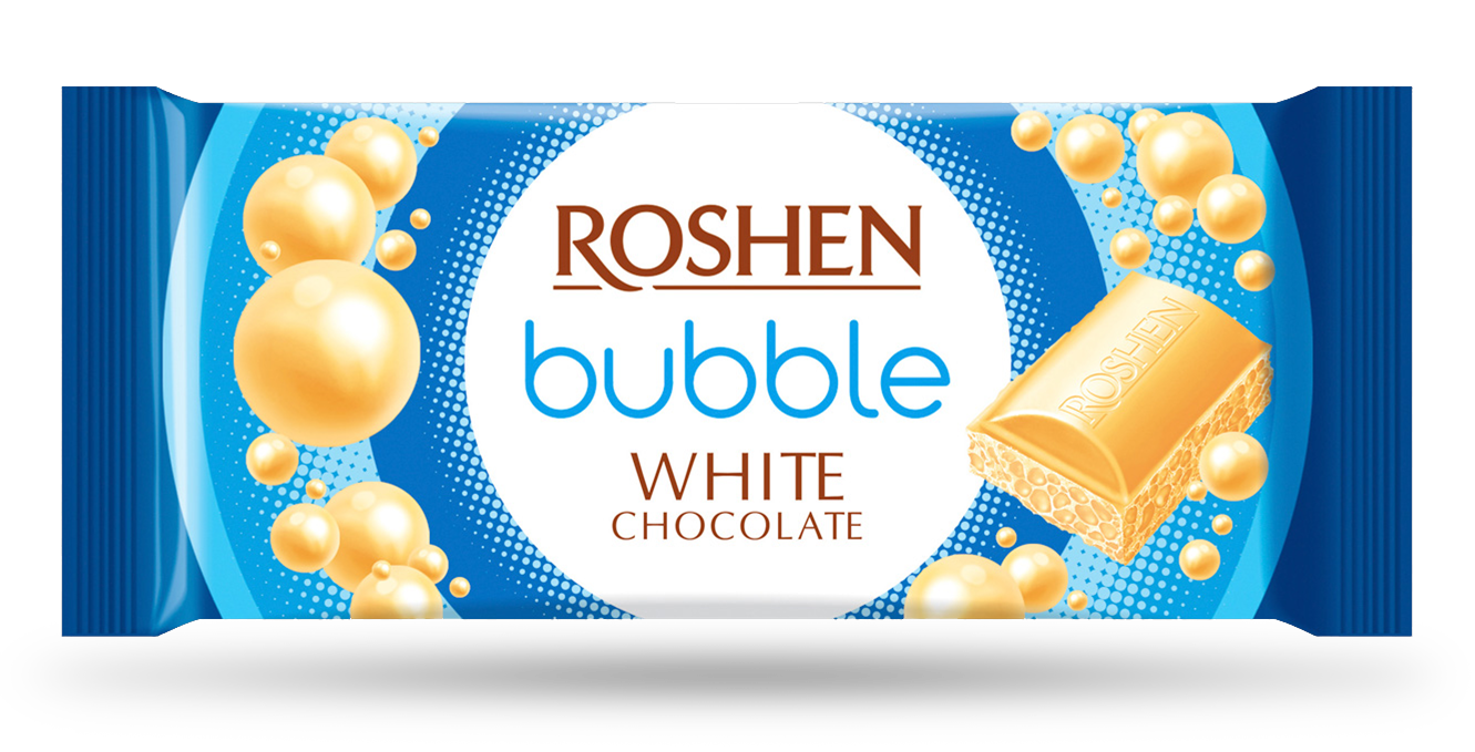 Czekolada Bąbelkowa Roshen Biała 80 G
