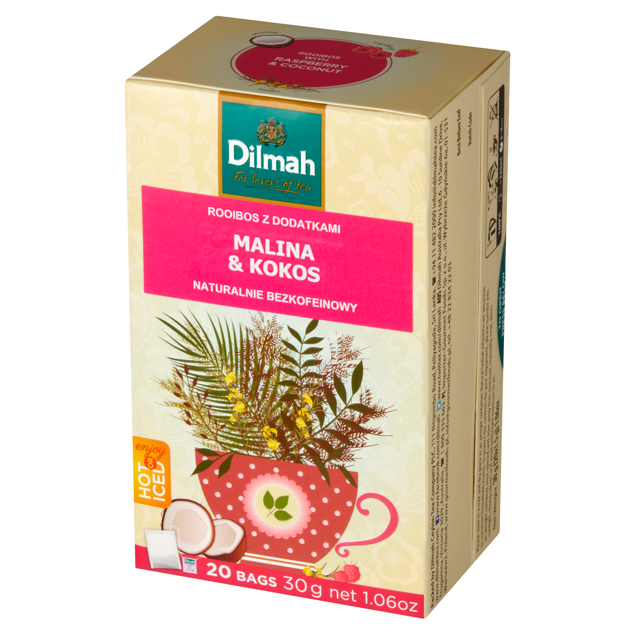 Dilmah Raspberry & Coconut [20X1,5G]