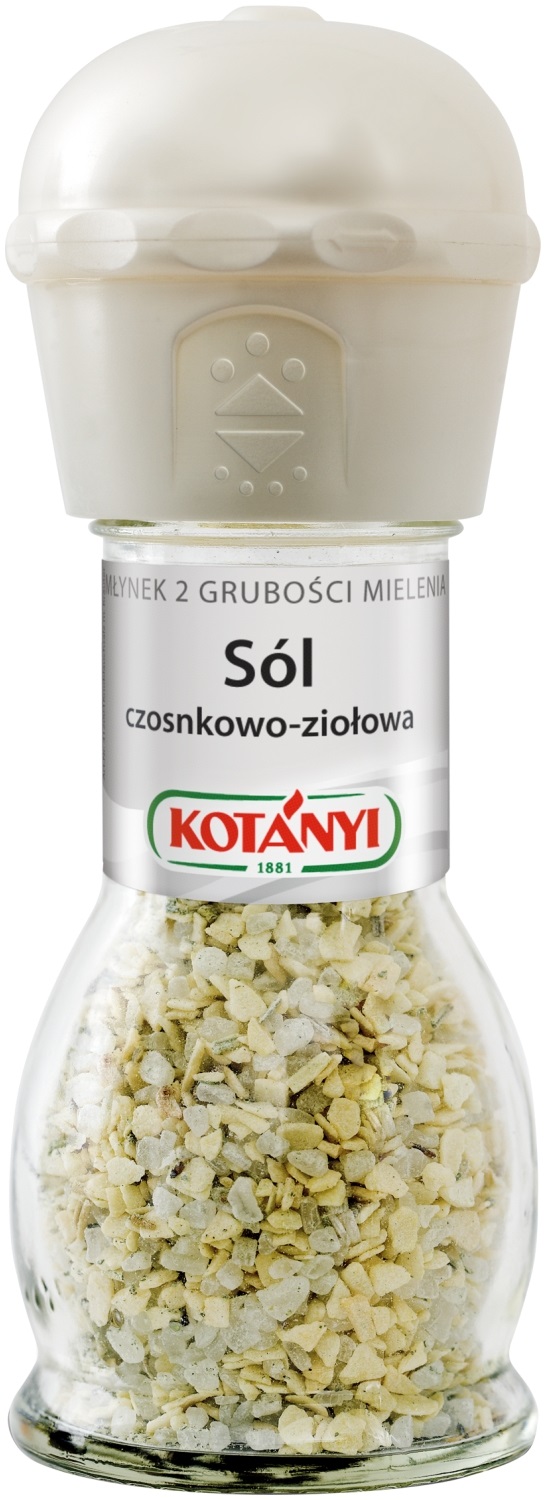 Kotanyi Młynek Sól Czosnkowo-Ziołowa 50G