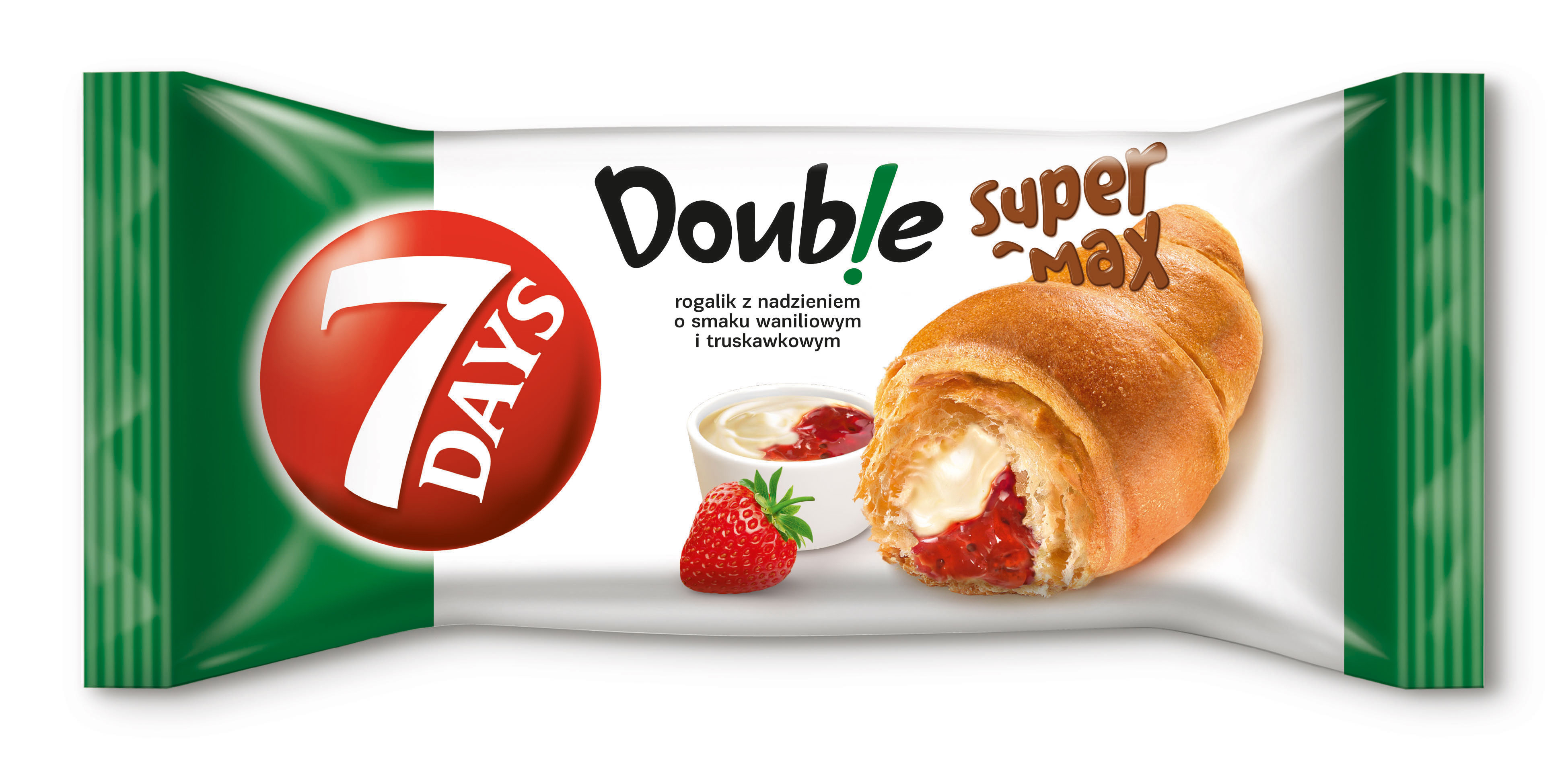 7 Days Rogal 110G Max Double Wanilia / Truskawka