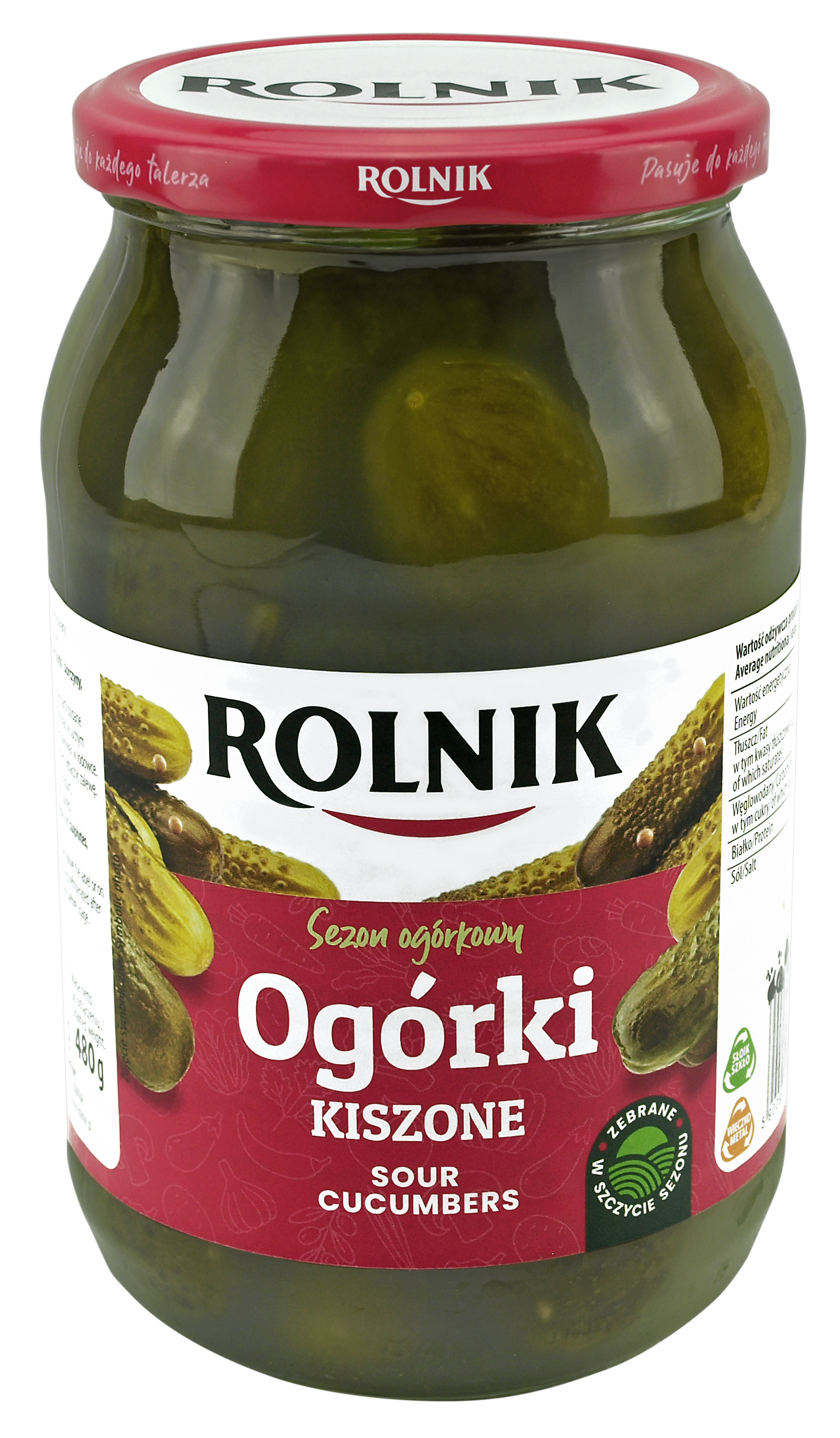 Ogórki Kiszone 850 G Rolnik
