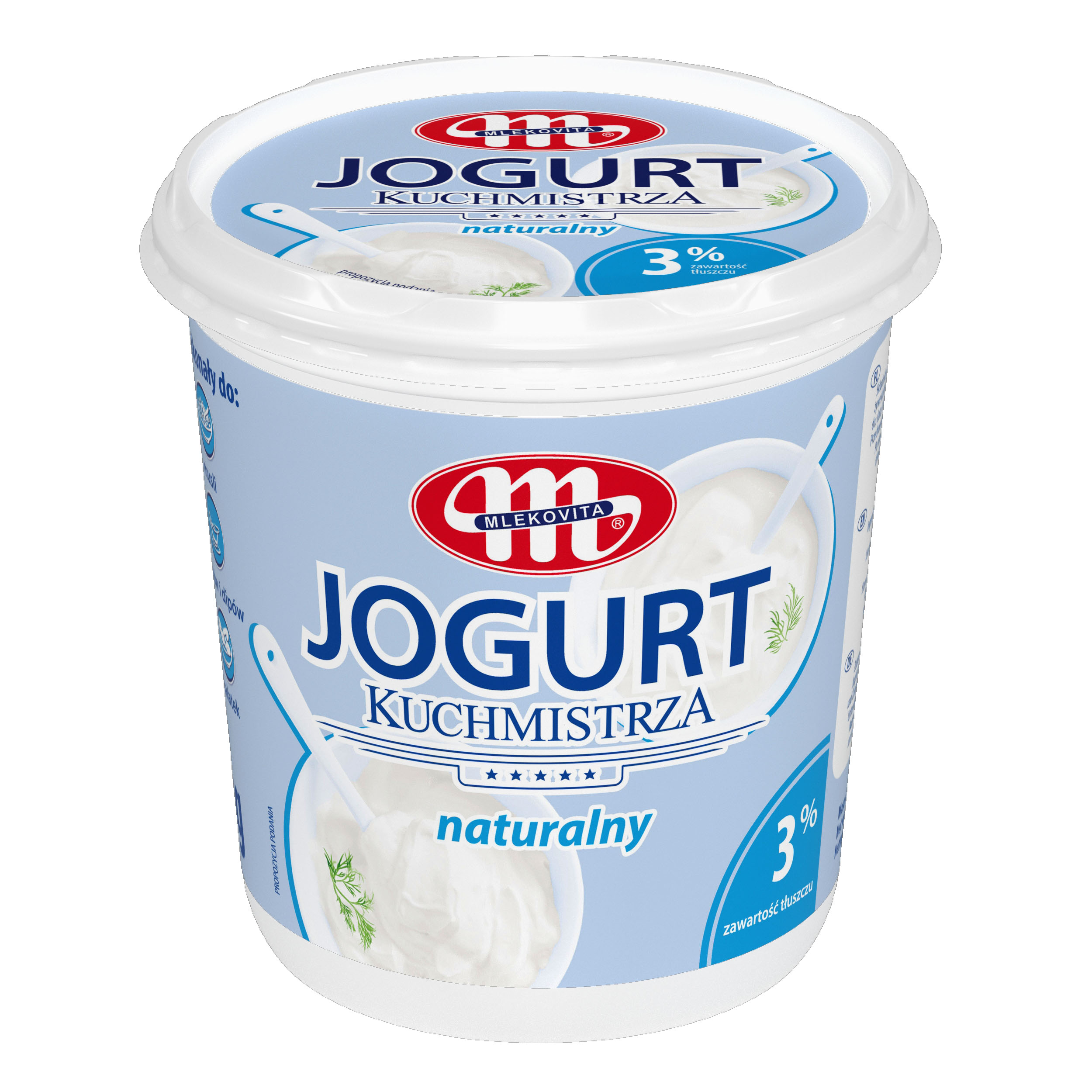 Mlekovita Jogurt Naturalny Kuchmistrza 1Kg