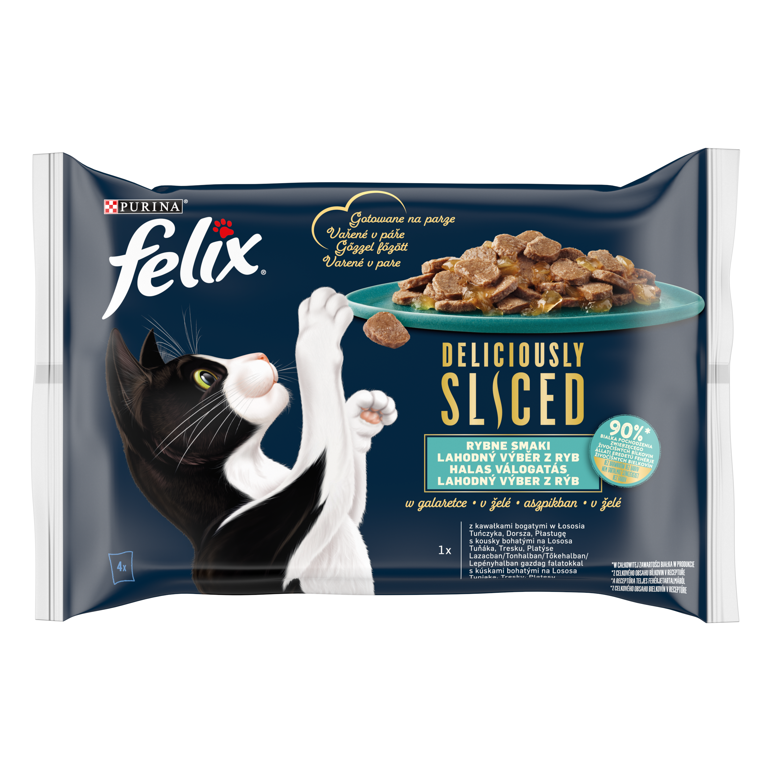Felix Deliciously Sliced Rybne Smaki 4X80G