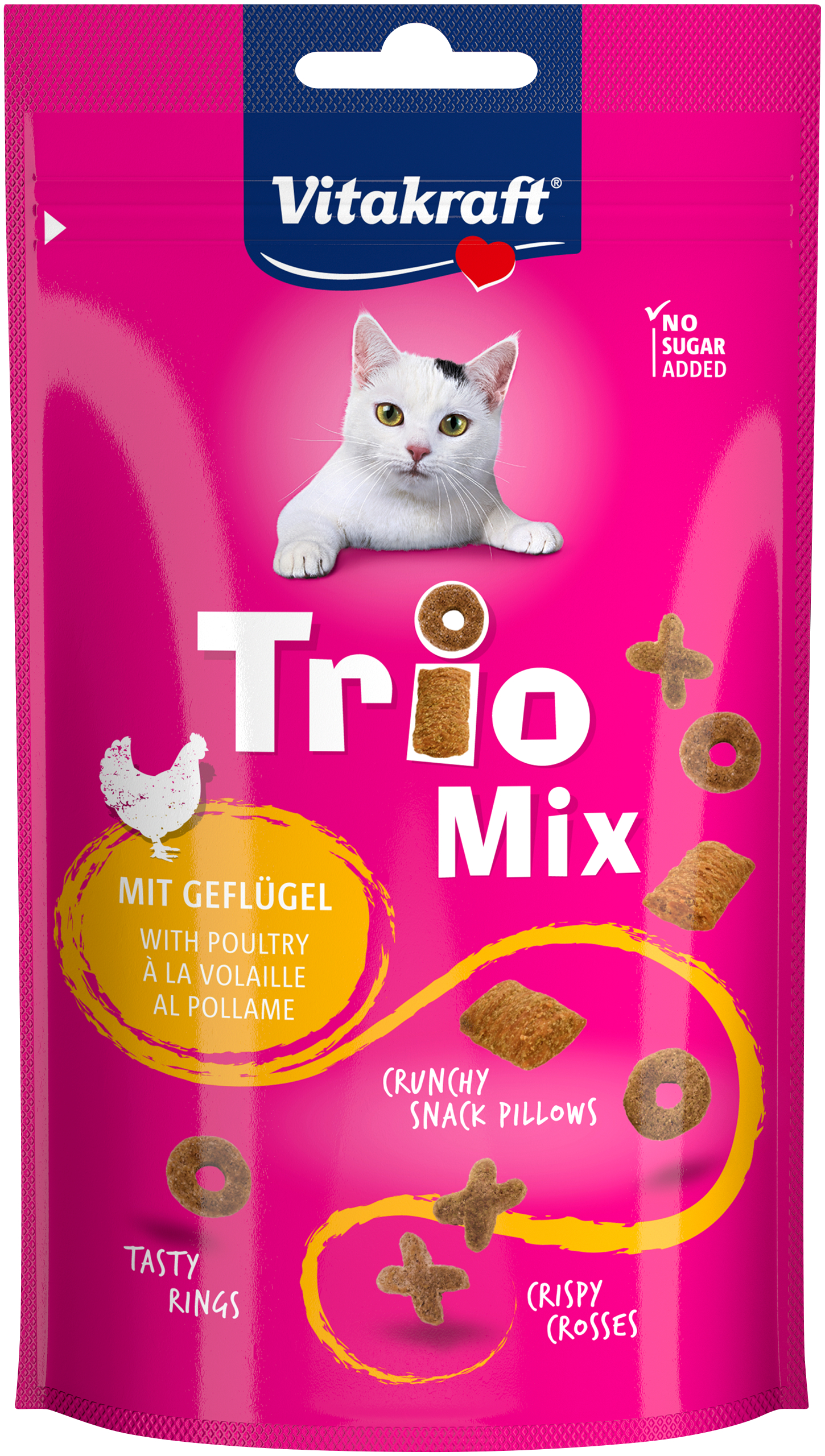 Vitakraft Trio Mix Drób 60G Przysmak Dla Kota