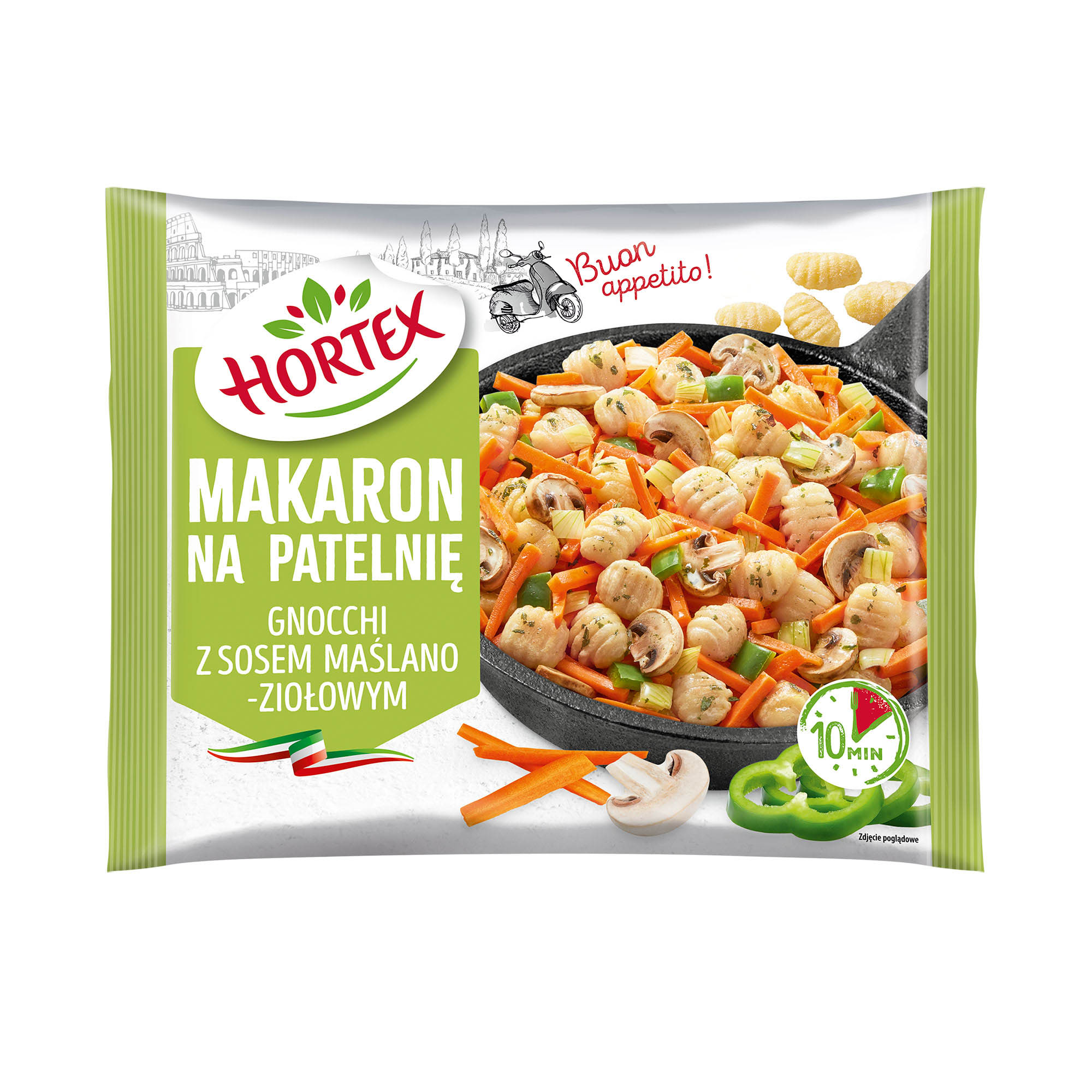 Hortex Makaron Na Patelnię Gnocchi Z Sosem Maślano-Ziołowym 450 G