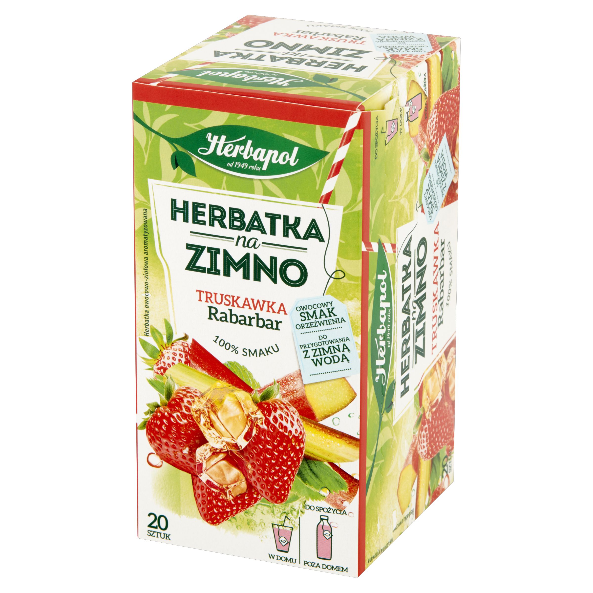 Herbapol Herbatka Na Zimno Truskawka I Rabarbar 20Tb/36G