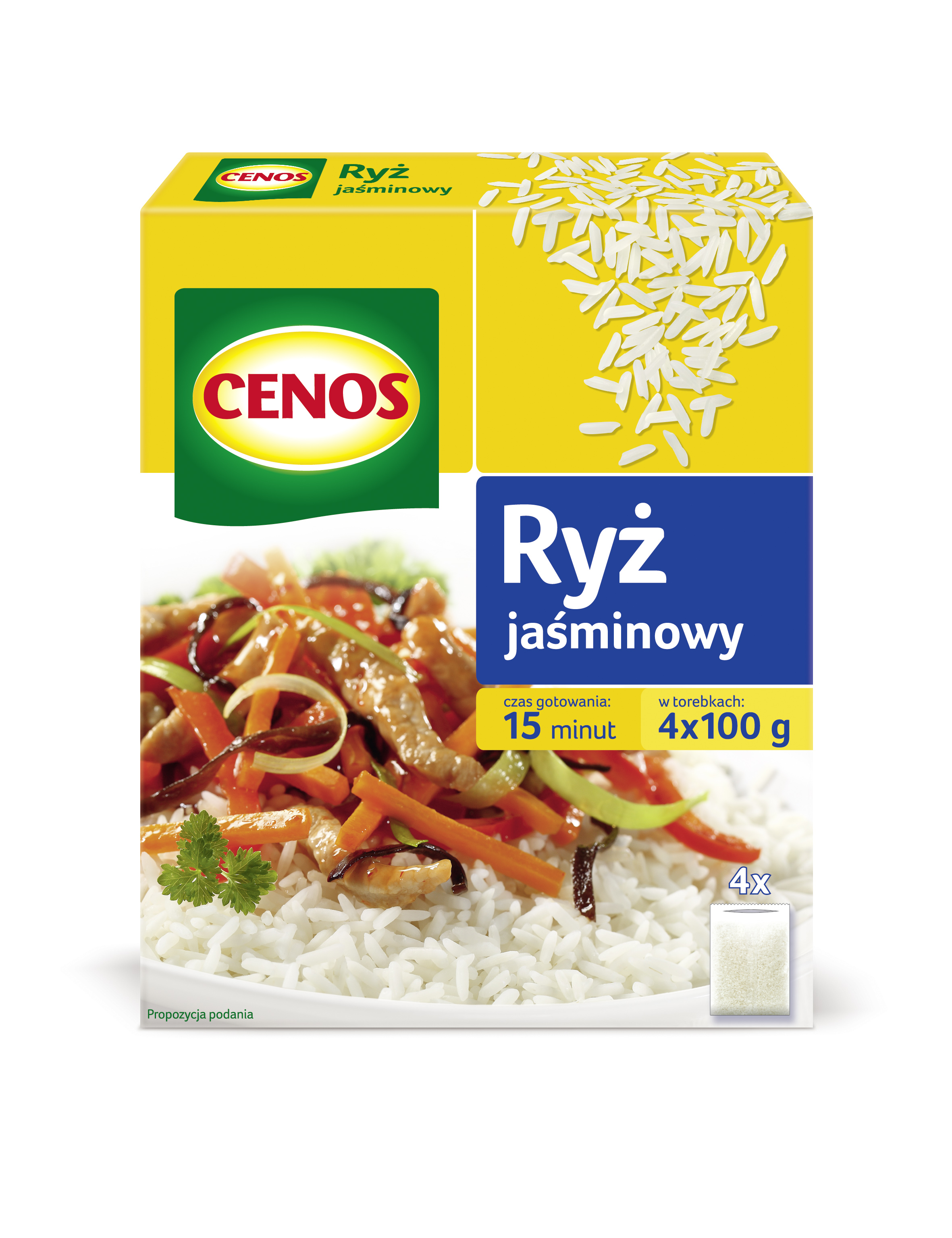 Ryż Jaśminowy 4 X 100 G Cenos