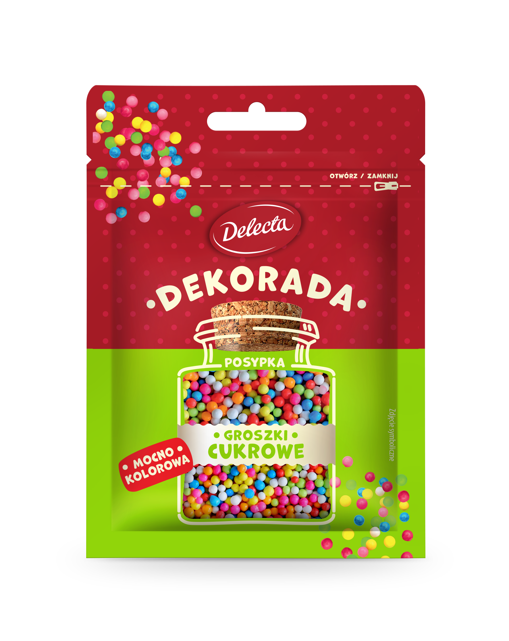 Delecta Decorada Groszki Cukrowe 35G