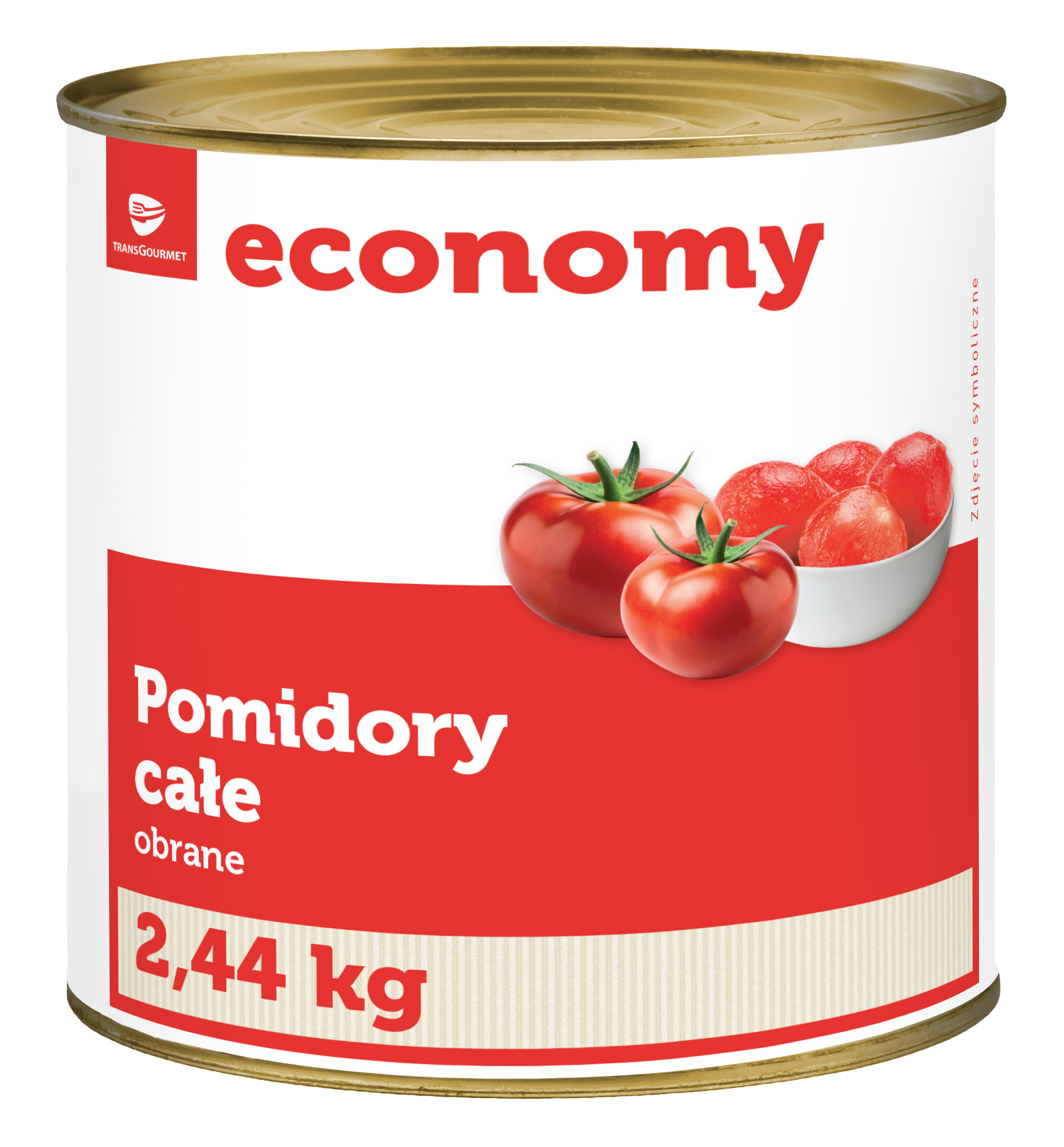 Tge/Tops Pomidory Całe Bez Skórki 2,44Kg