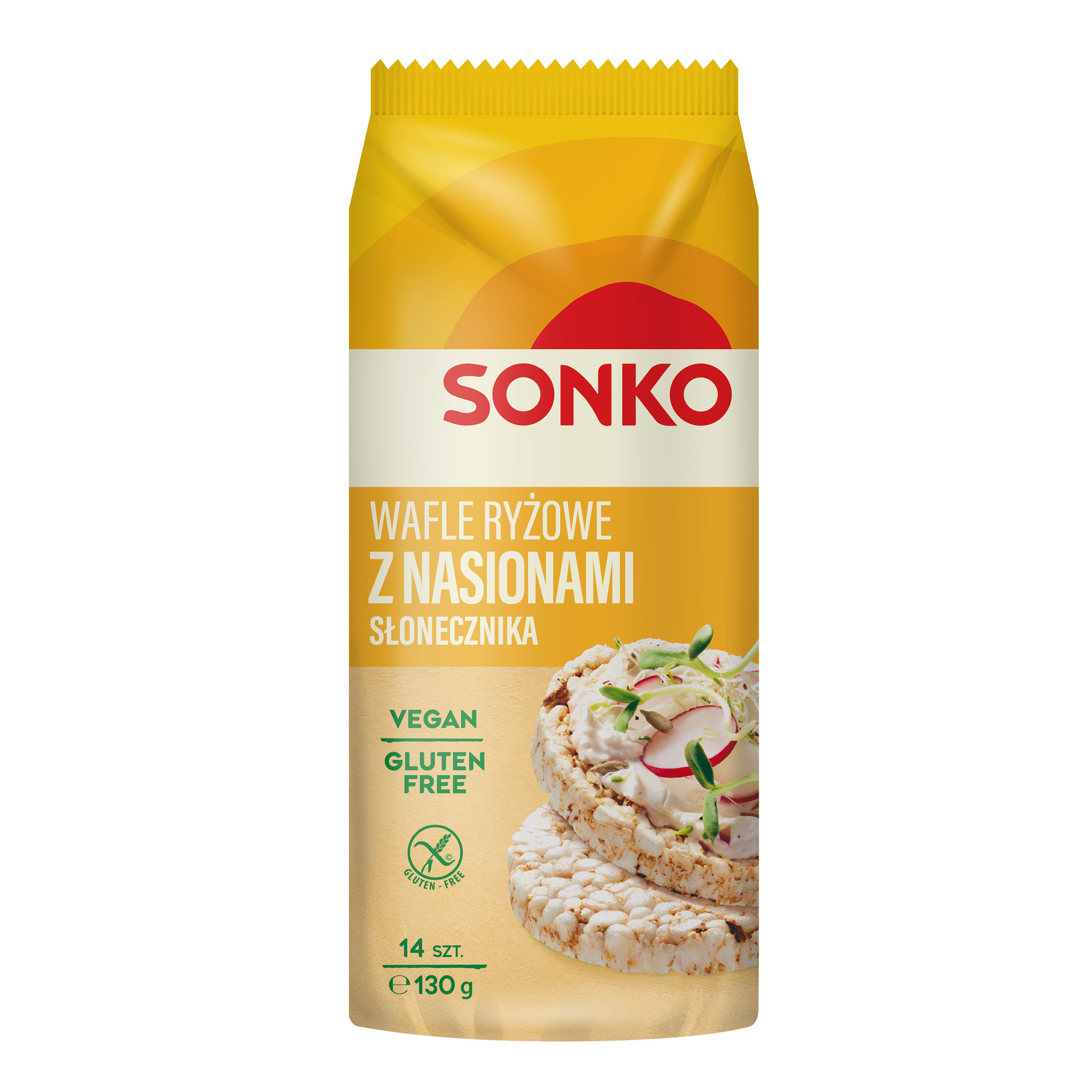 Sonko. Wafle Ryżowe Ze Słonecznikiem 130 G.