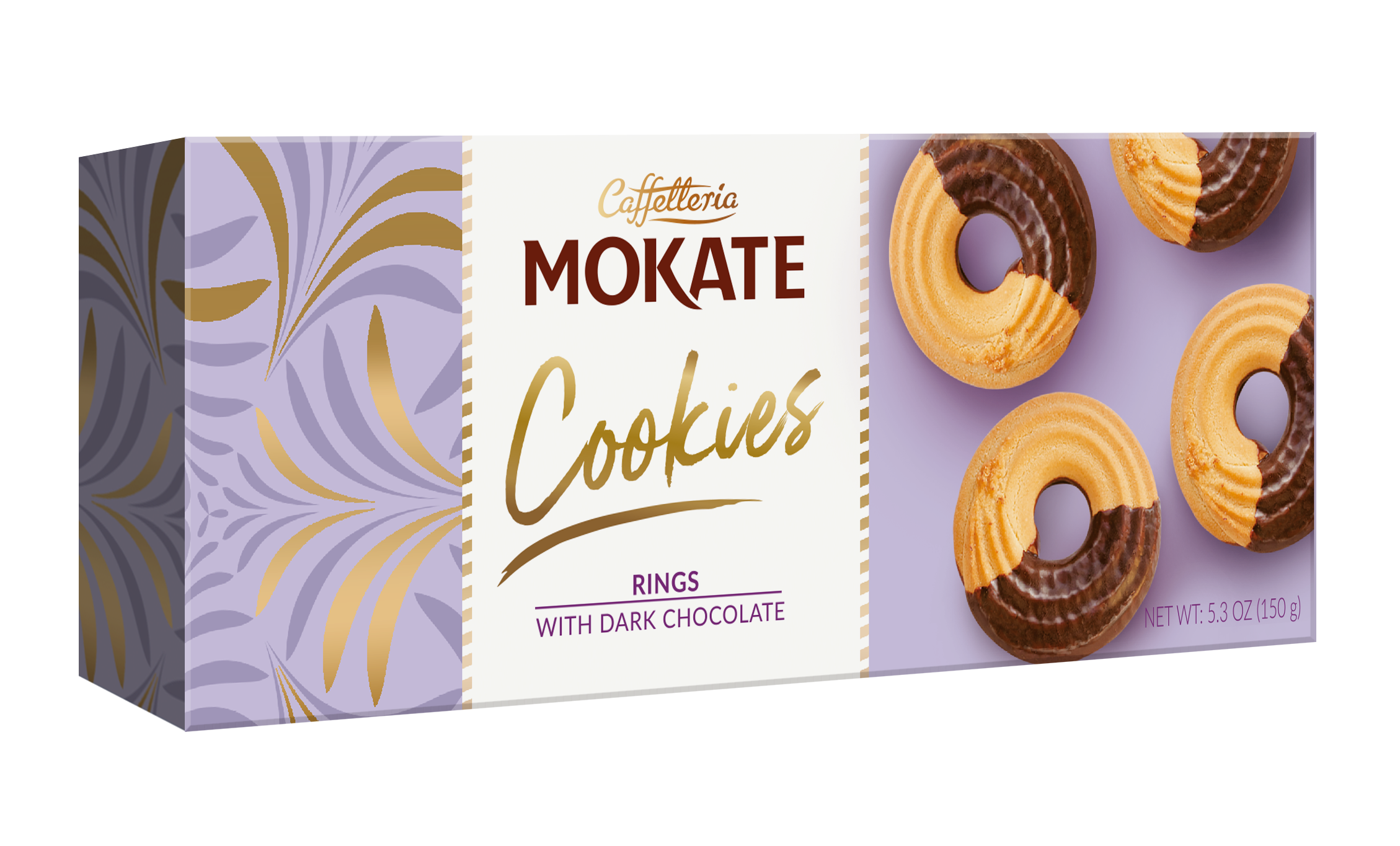 Caffeteria Mokate Ringi Z Ciemną Czekoladą 150 G