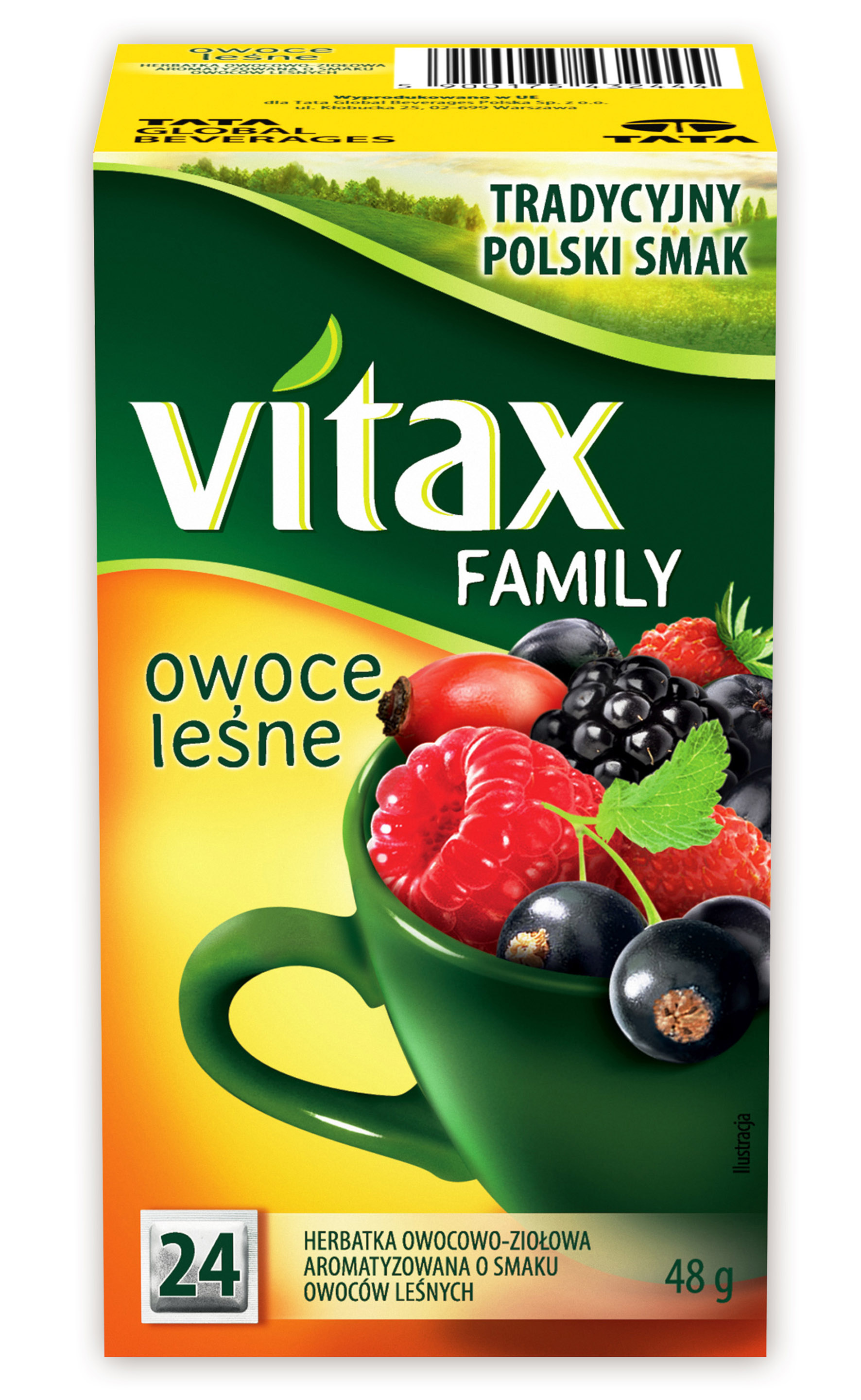 Herbata Vitax Family Owoce Leśne 24 Torebki X 2G
