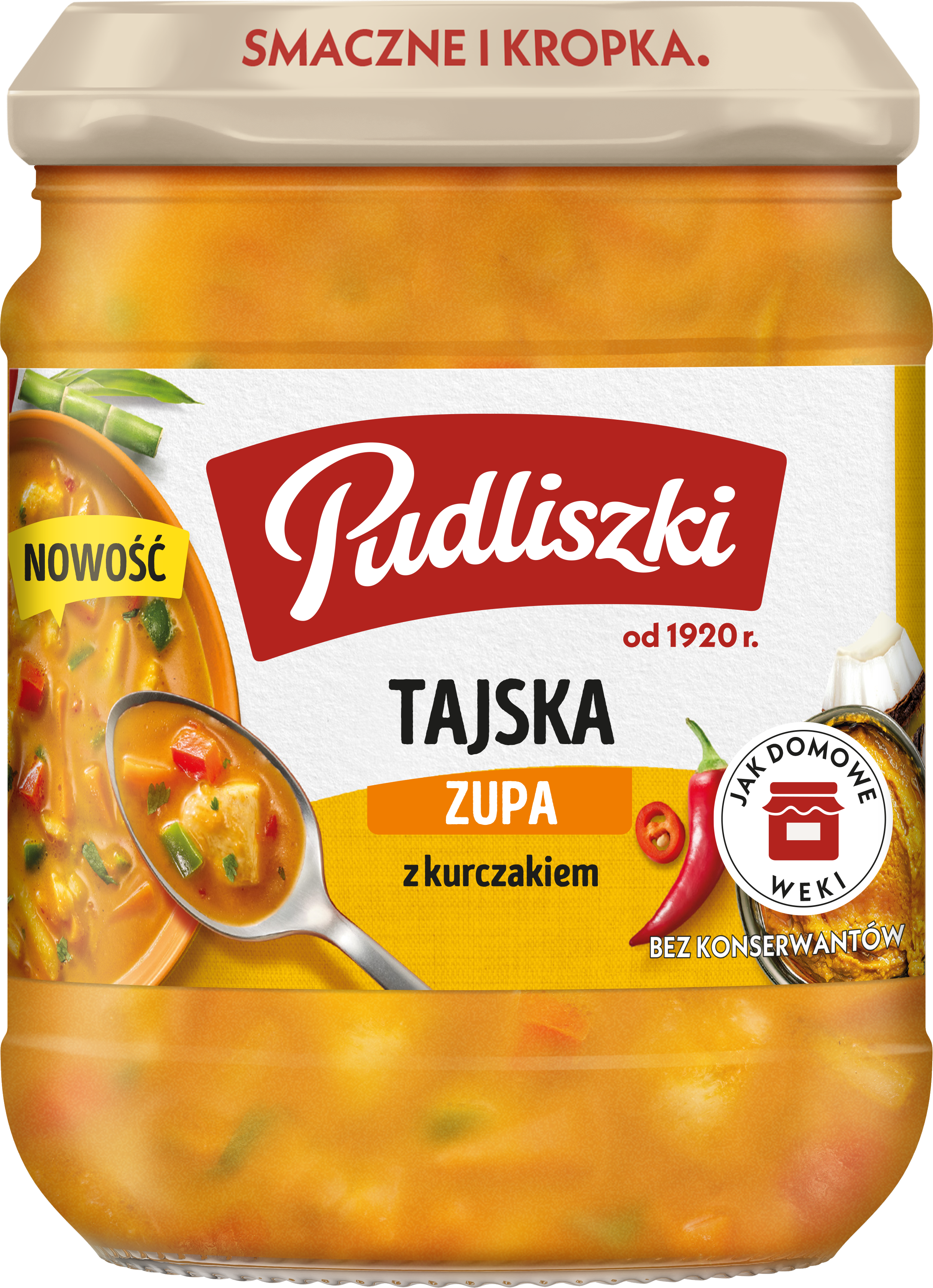 Zupa Tajska Z Kurczakiem Pudliszki 440G