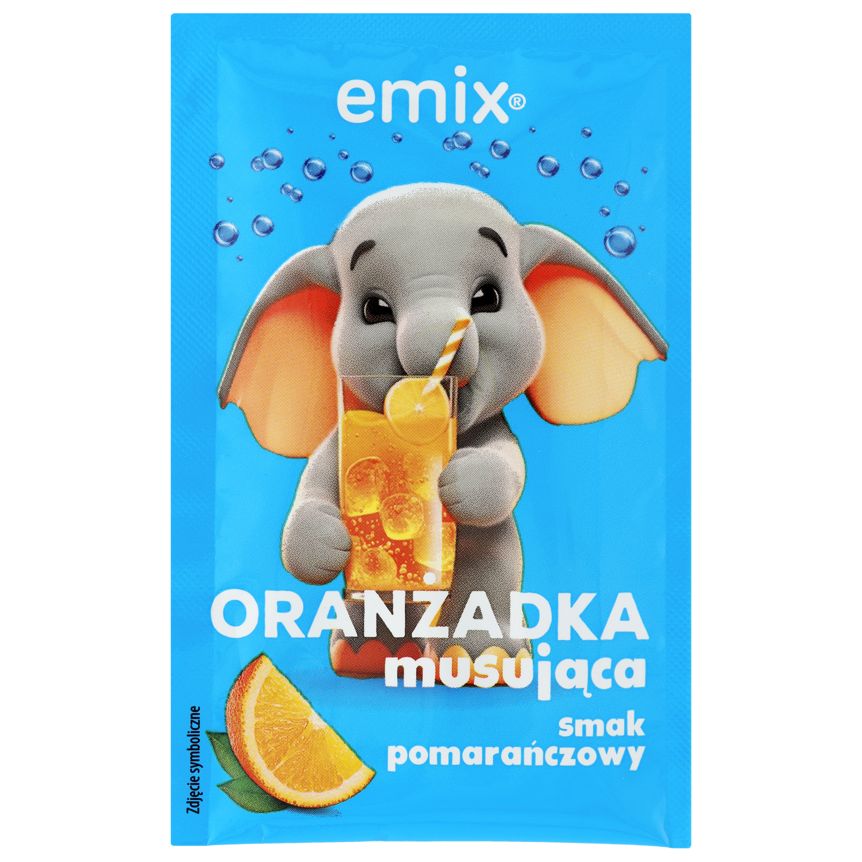 Oranżadka Musująca Smak Pomarańczowy Emix 16G