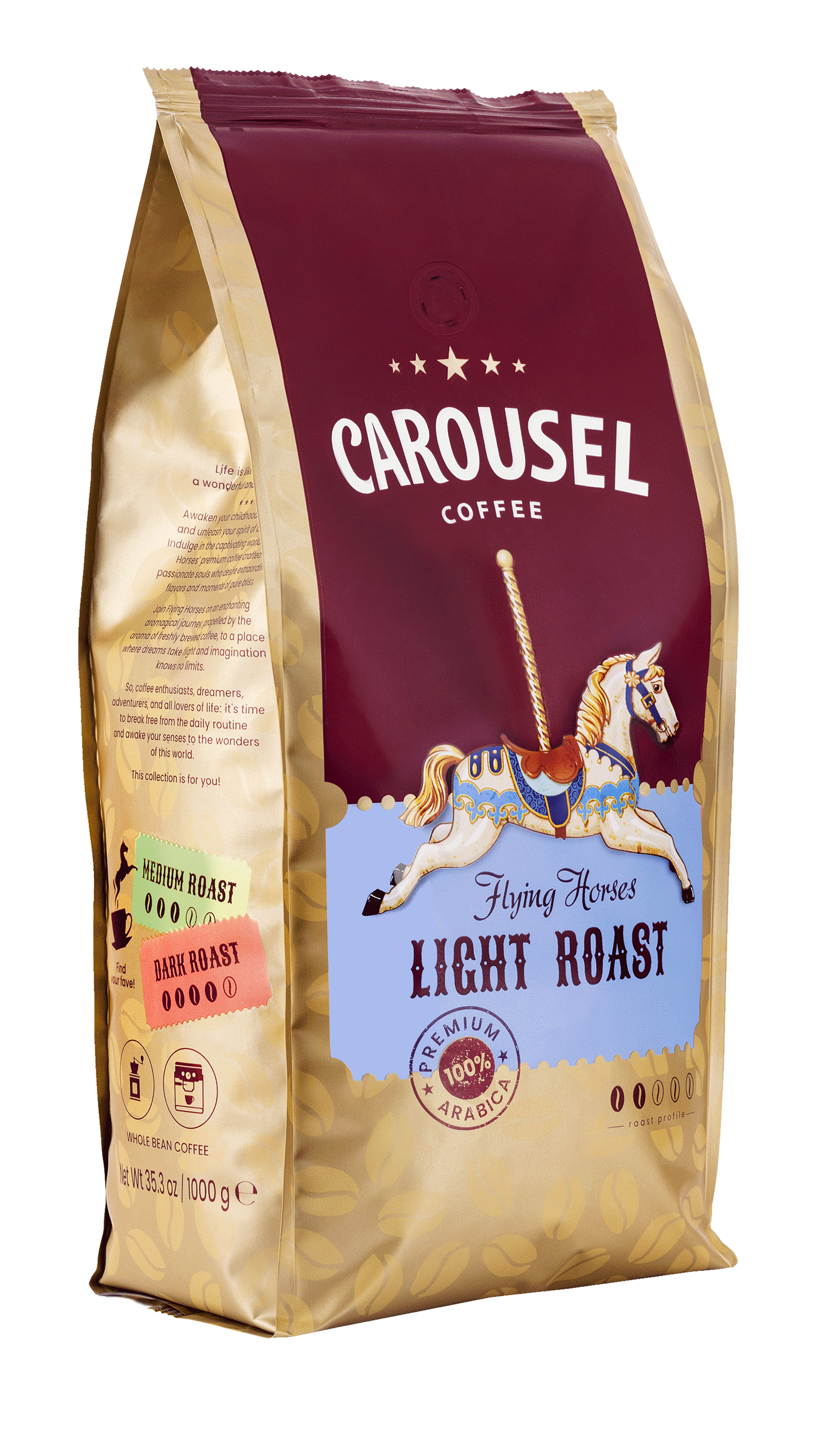 Carousel Coffee Carousel Coffee Flying Horses Light Roast 1000G