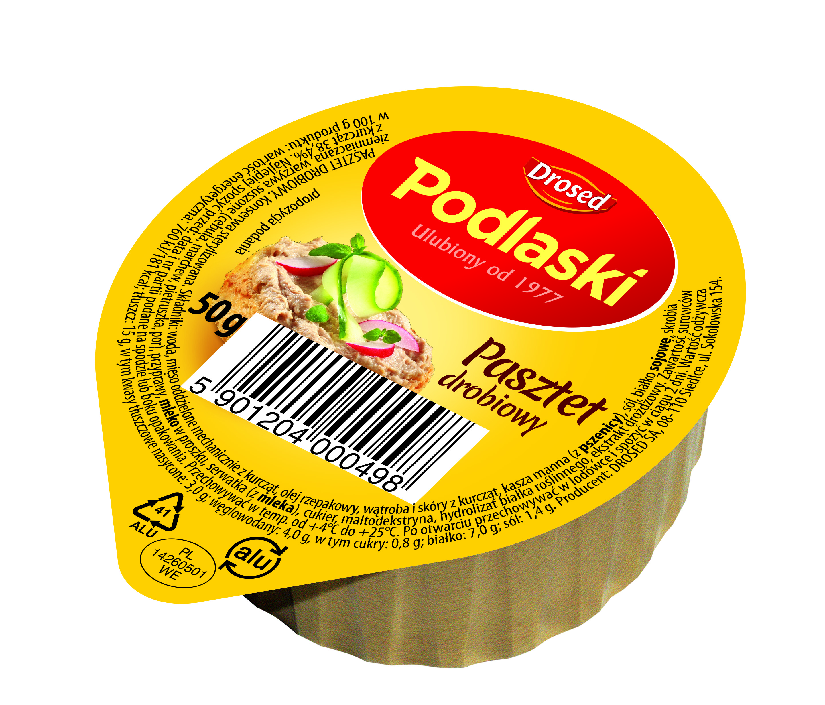 Podlaski Pasztet Drobiowy 50G