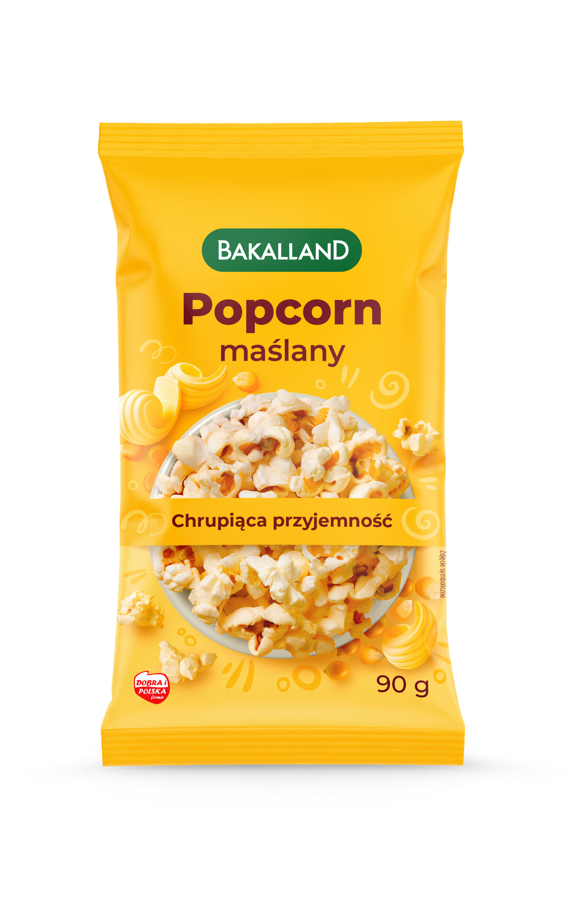 Bakalland Popcorn Maślany 90G