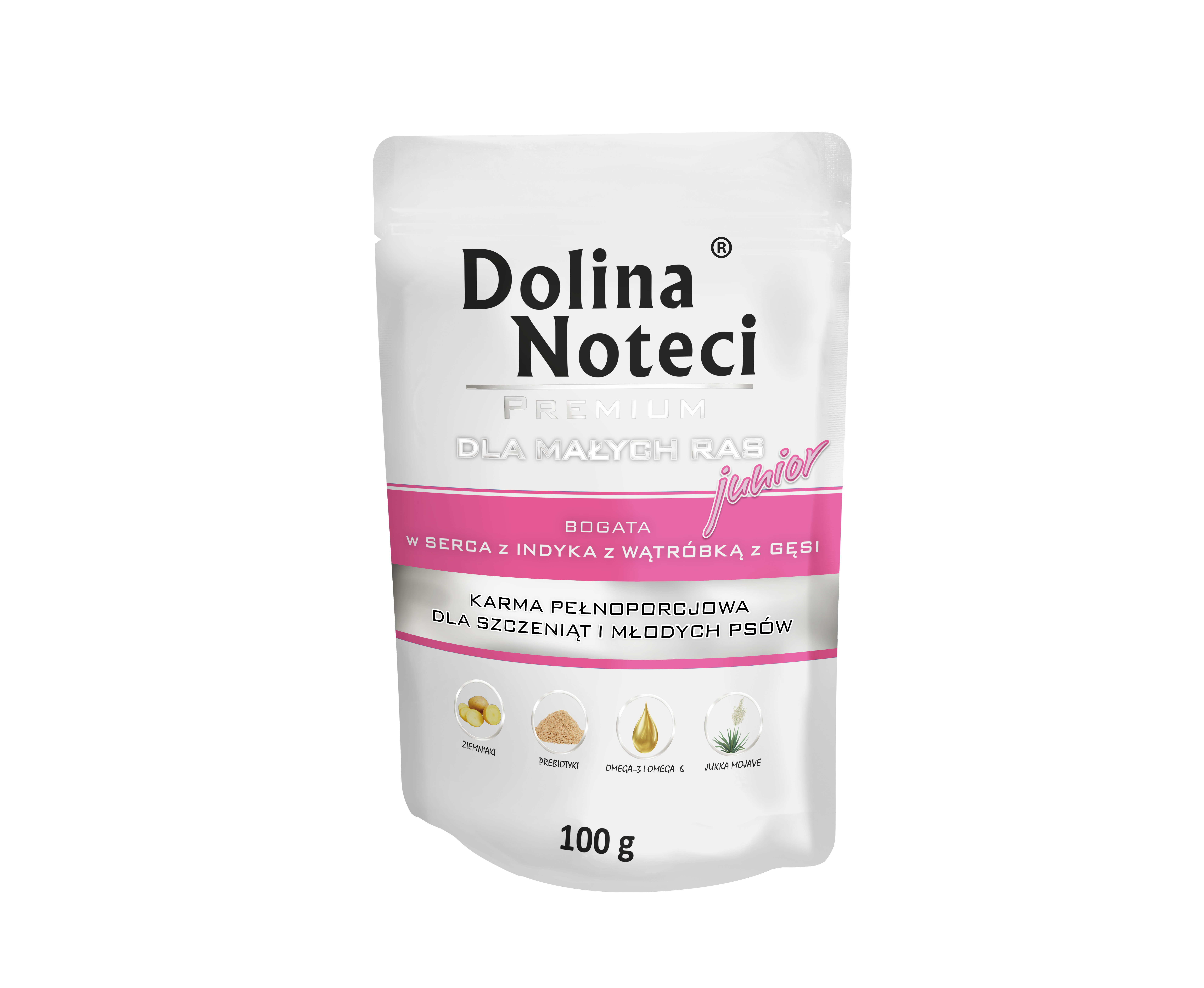 Dolina Noteci Premium Mokra Karma Dla Juniora Serca Z Indyka Saszetka 100G