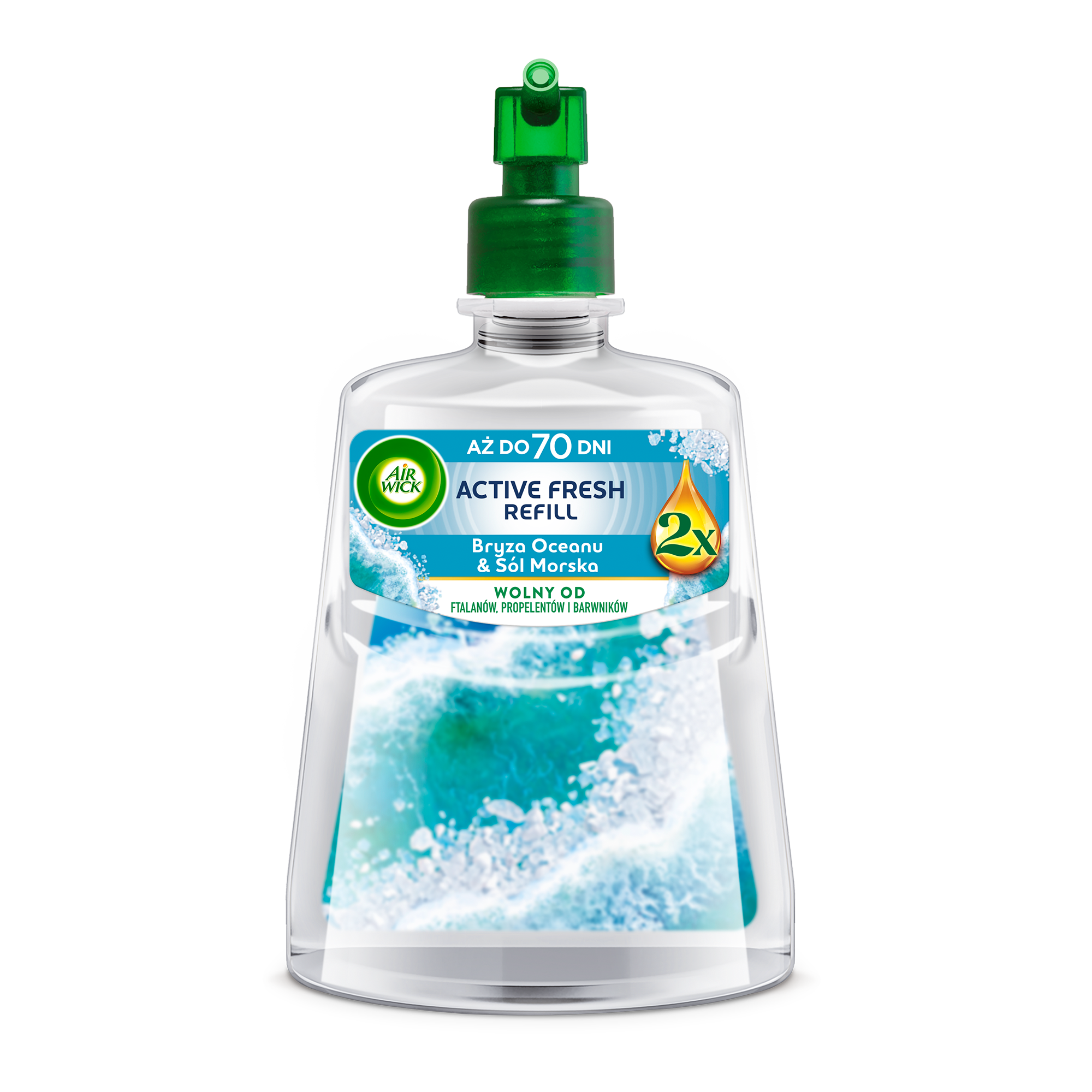 Air Wick Odświeżacz Powietrza Active Fresh Bryza Oceanu I Sól Morska Wkład 228 Ml