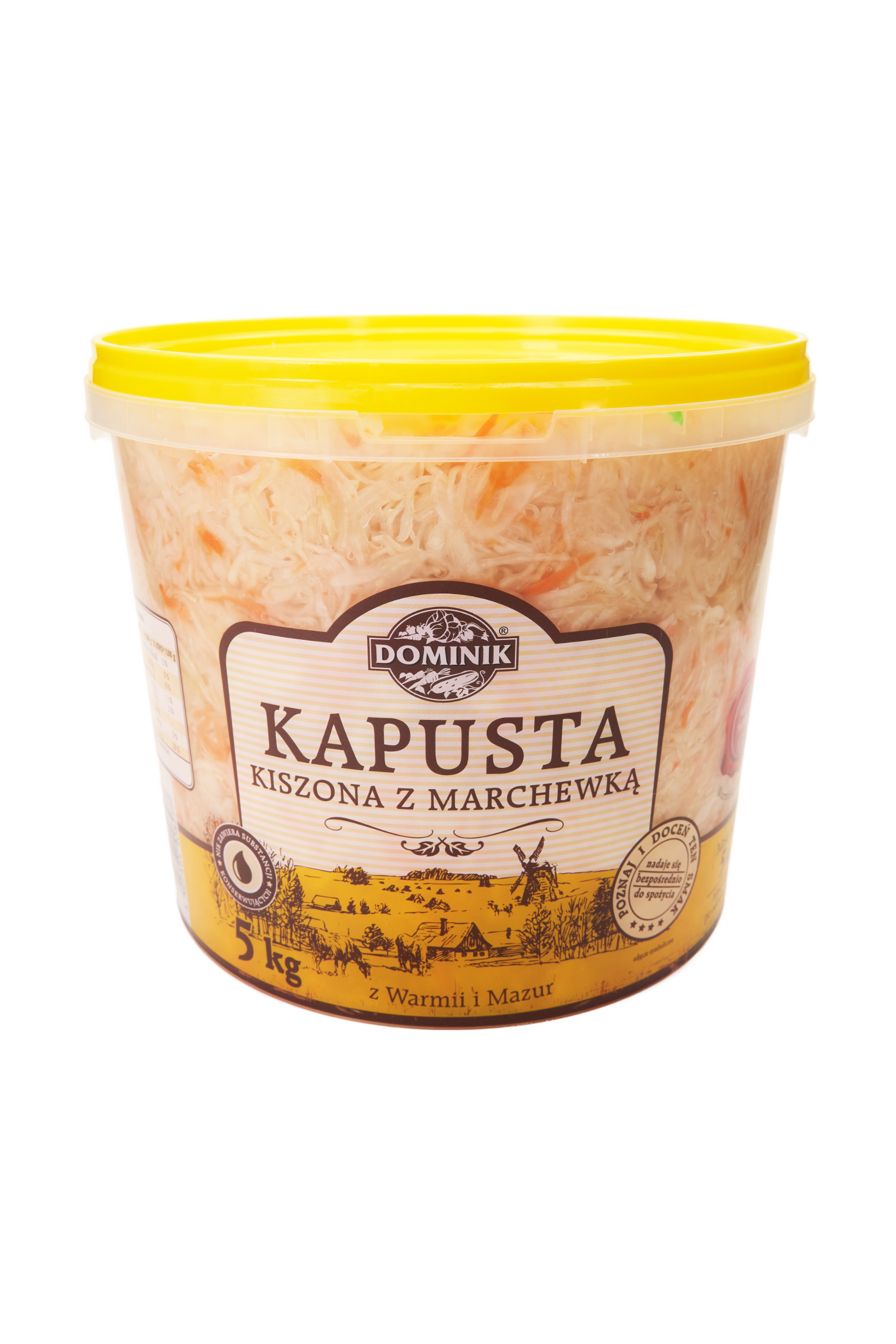 Kapusta Kiszona Z Marchewką Polska 5Kg Dominik