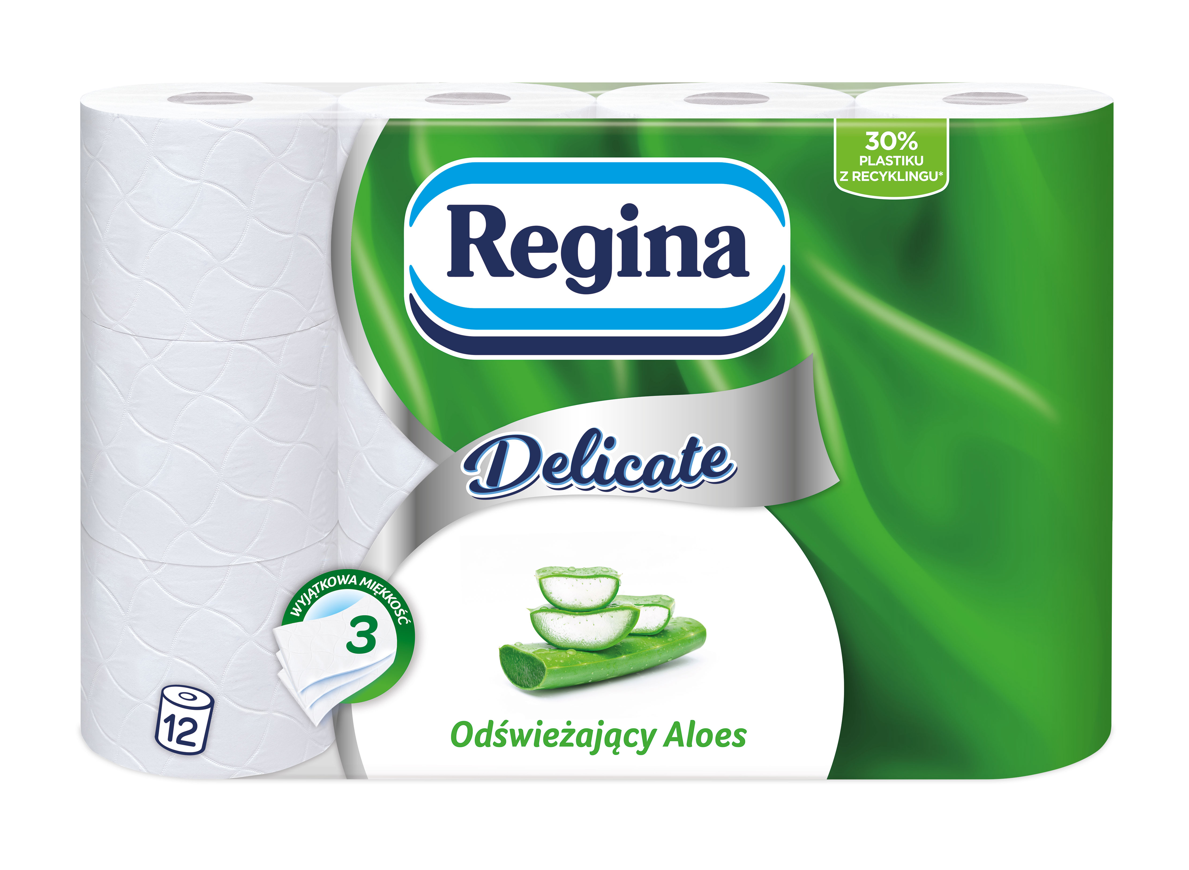 Papier Toaletowy Regina Delicate Aloe Vera 12 Rolek