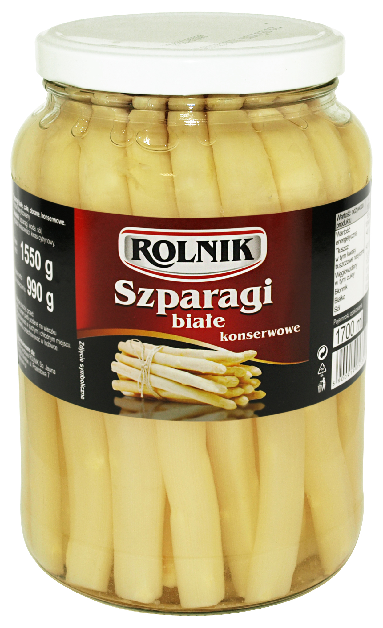 Szparagi Konserwowe 1550 G Rolnik