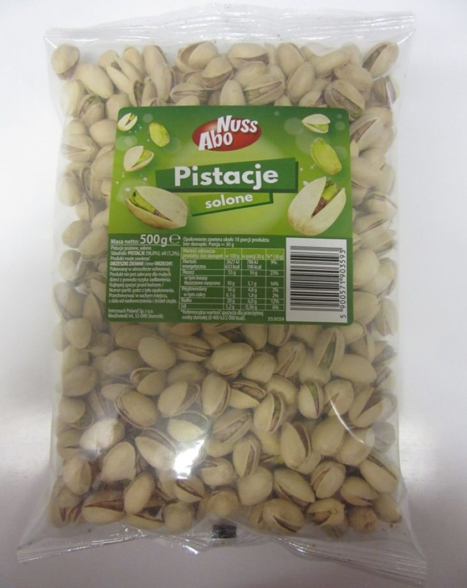 Abo Nuss Pistacje Solone 500G