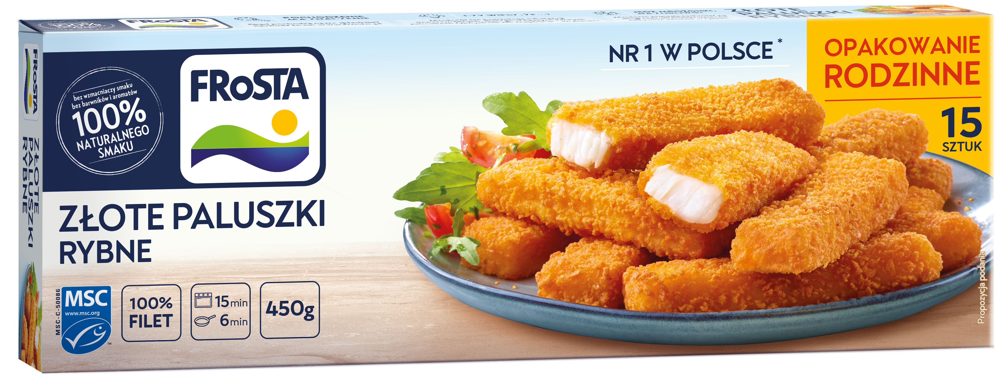 Frosta Złote Paluszki Rybne Z Fileta 450 G