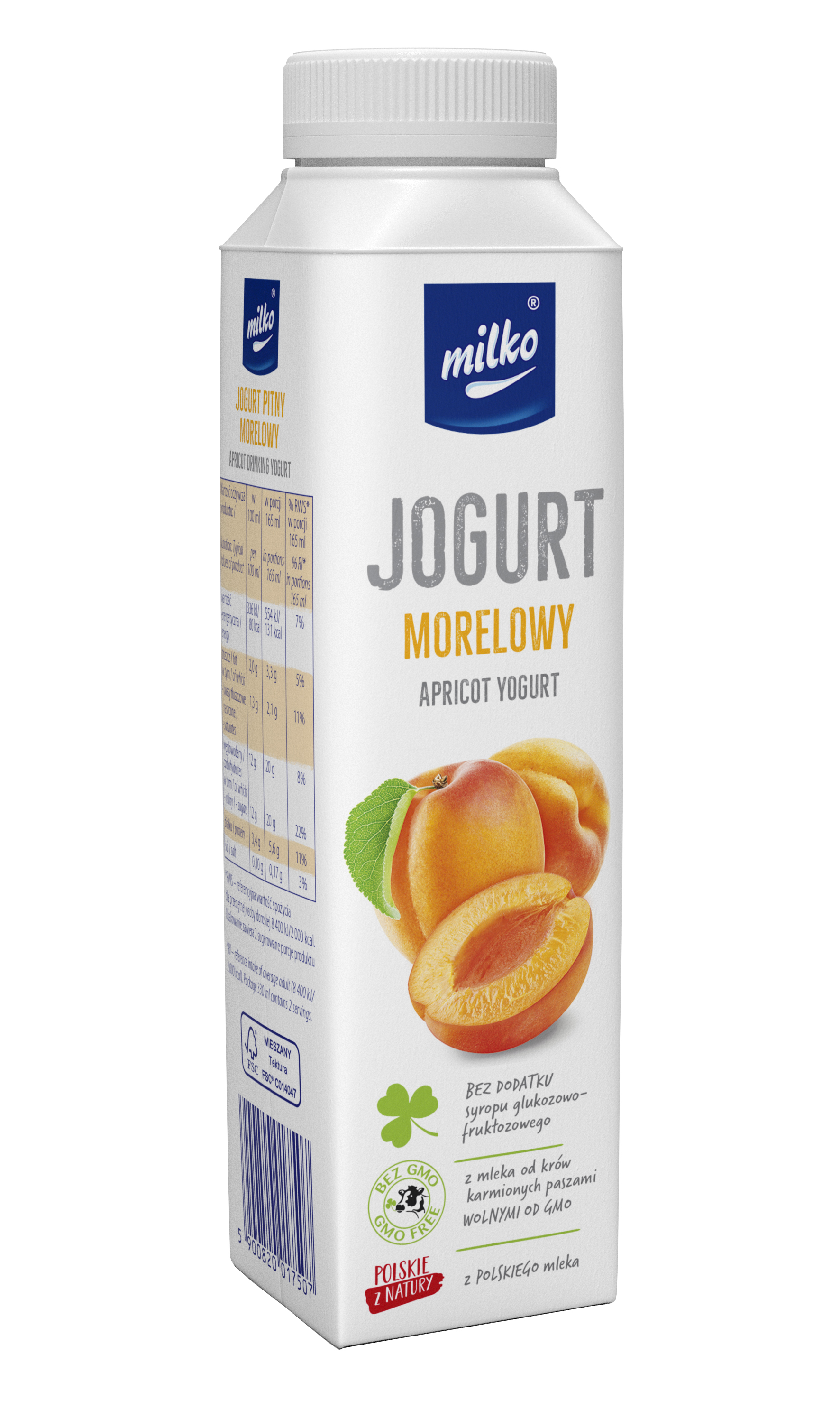 Jogurt Milko 330 Ml Morelowy